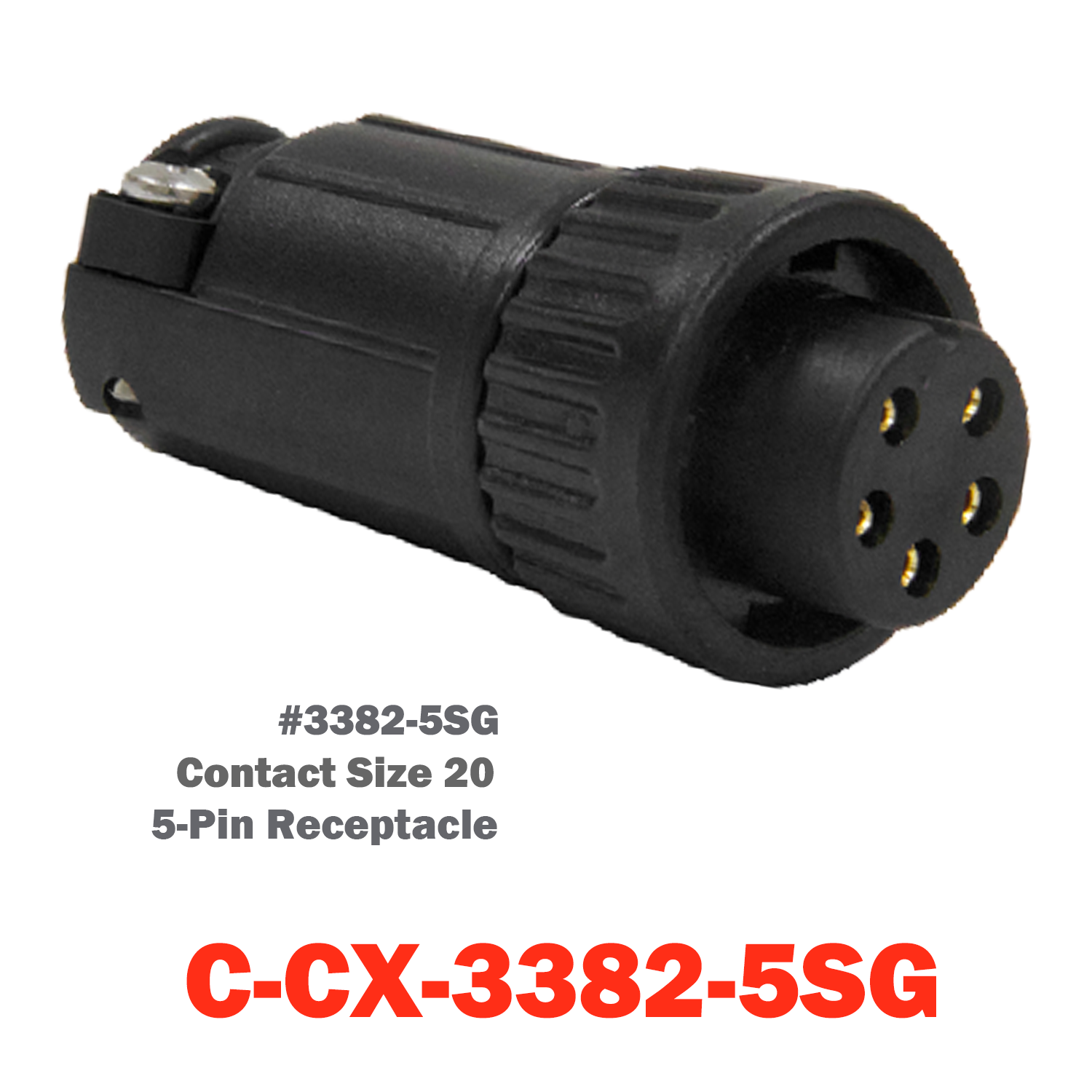 05 Pin Conxall Receptacle | C-CX-3382-5SG