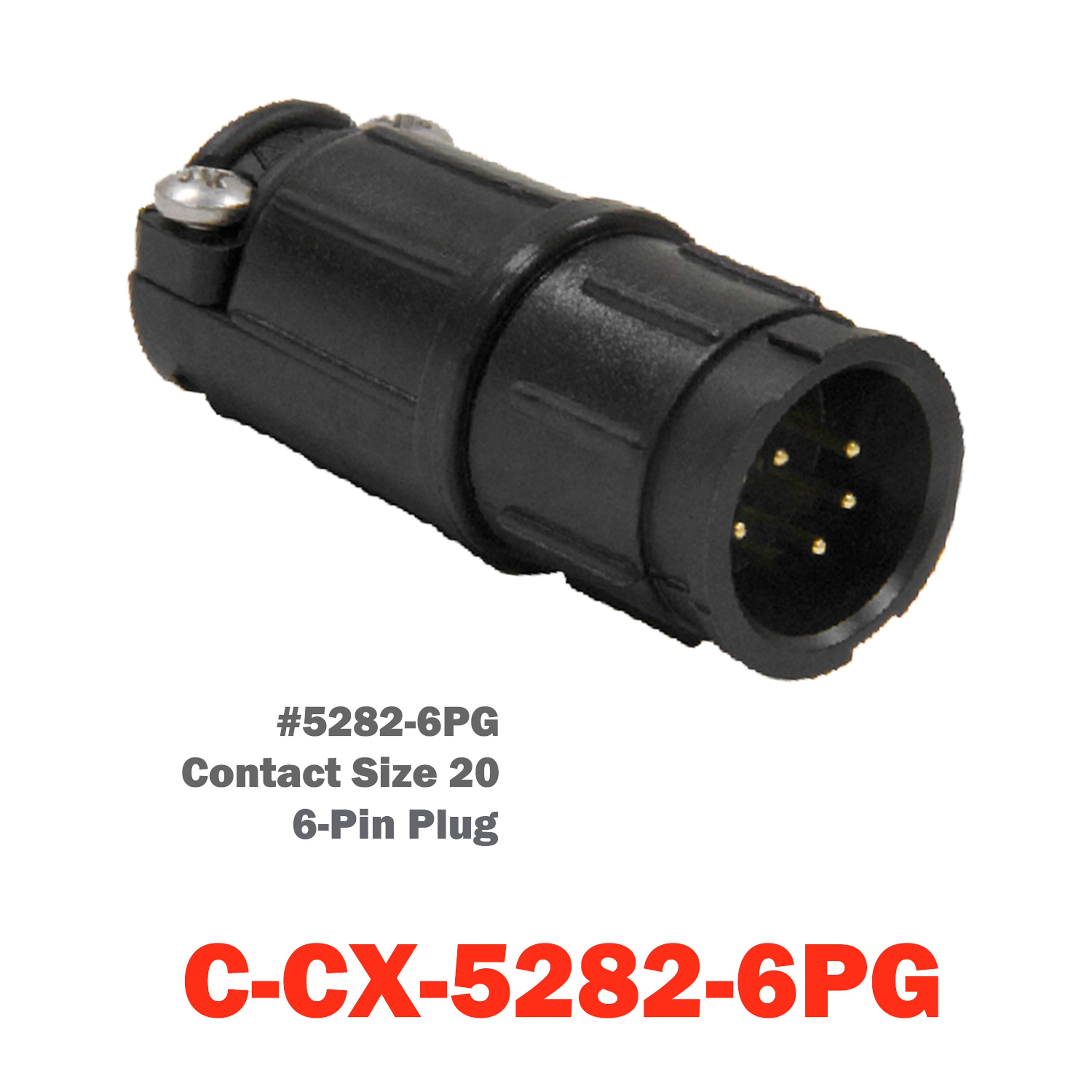 06 Pin Conxall Plug | C-CX-5282-6PG