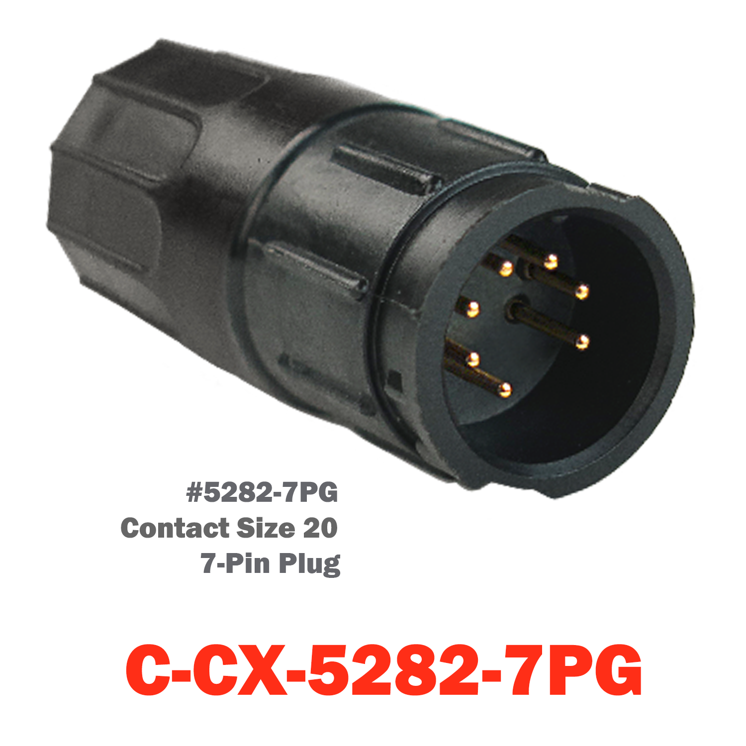 07 Pin Conxall Receptacle | C-CX-5282-7PG