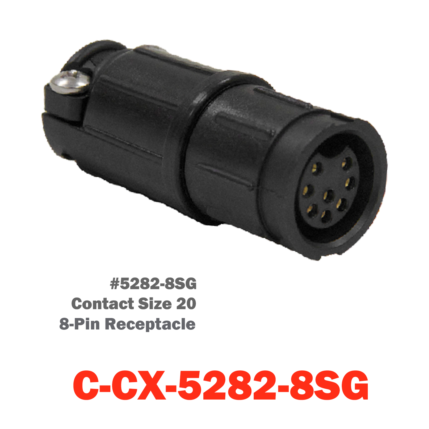 08 Pin Conxall  Receptacle  | C-CX-5282-8SG