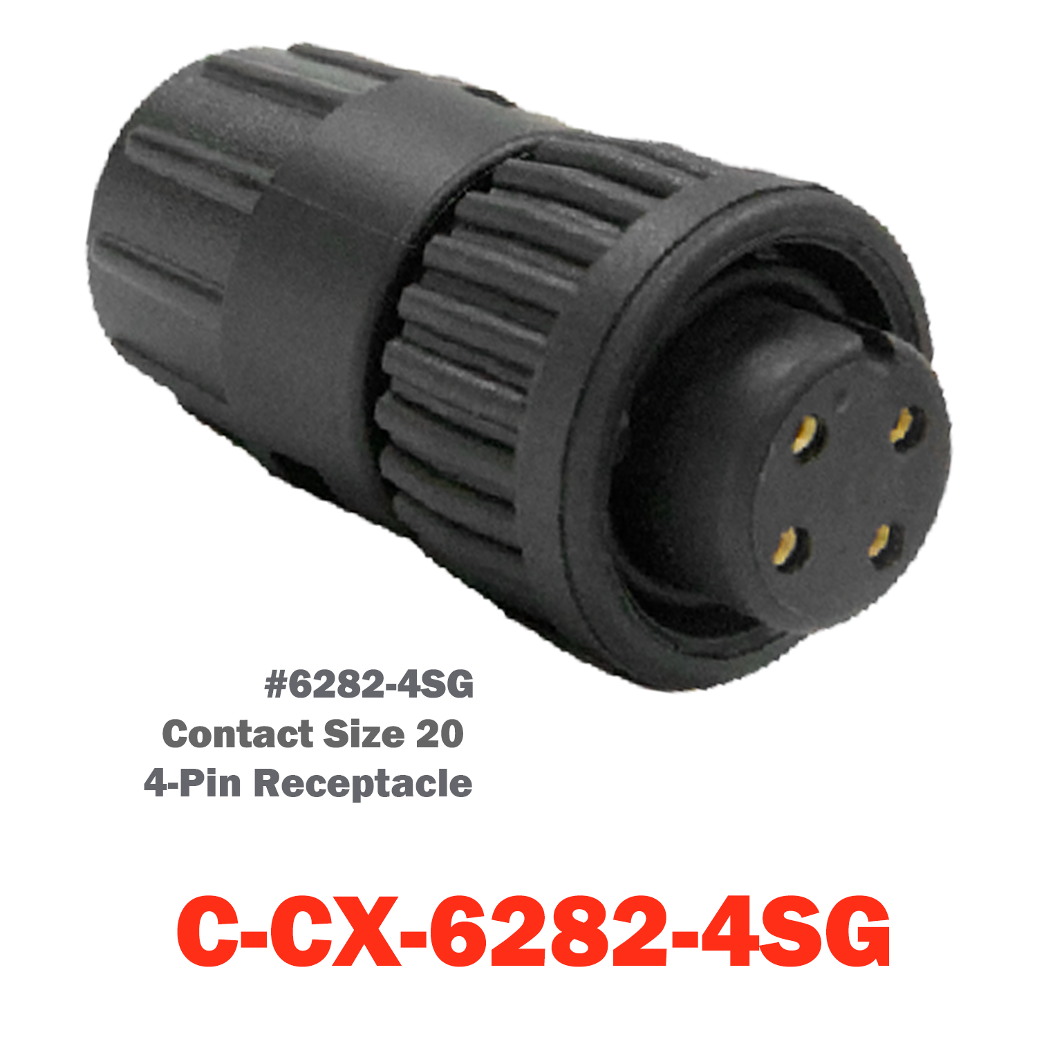 04 Pin Conxall Receptacle| C-CX-6282-4SG