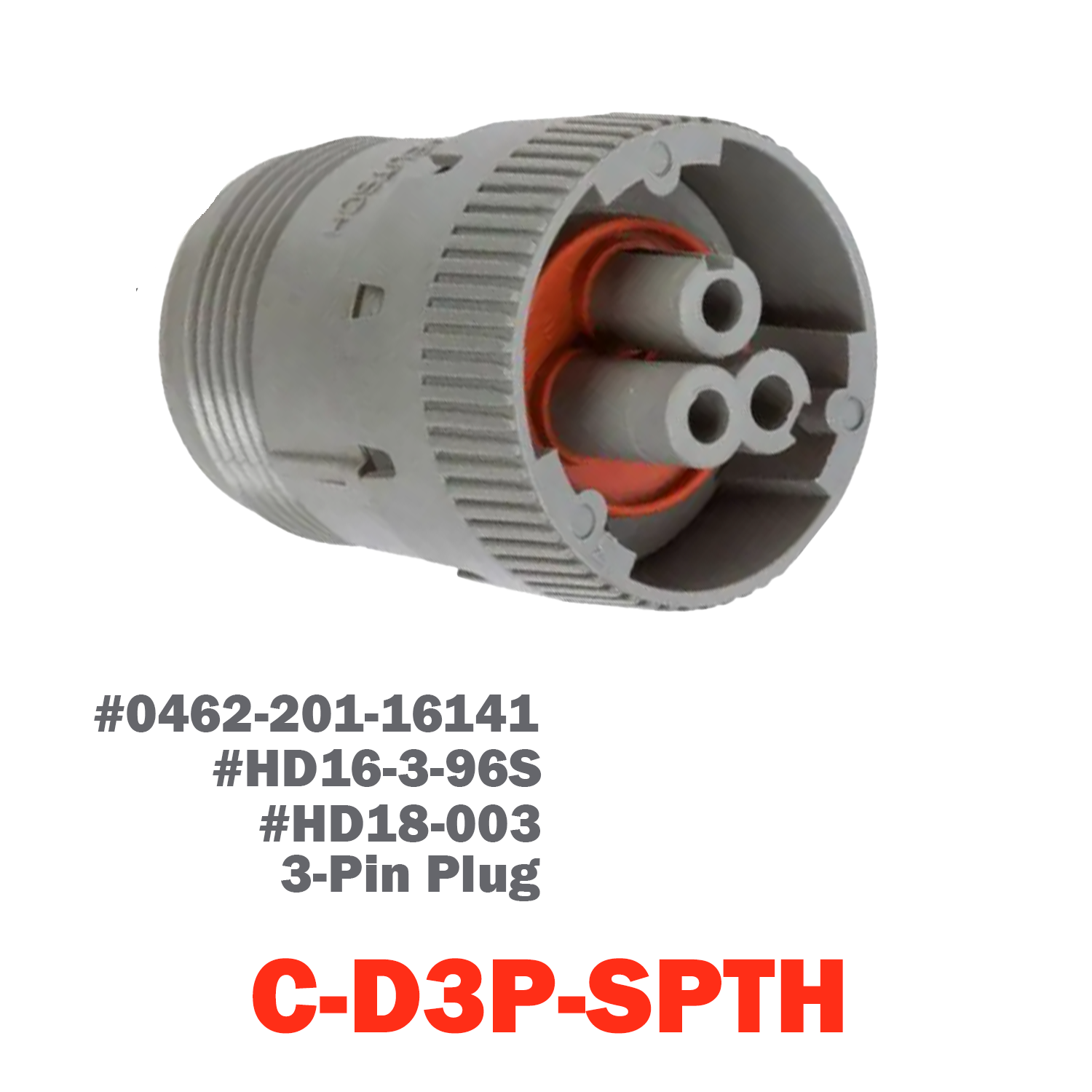 03 Pin Deutsch Plug | C-D3P-SPTH