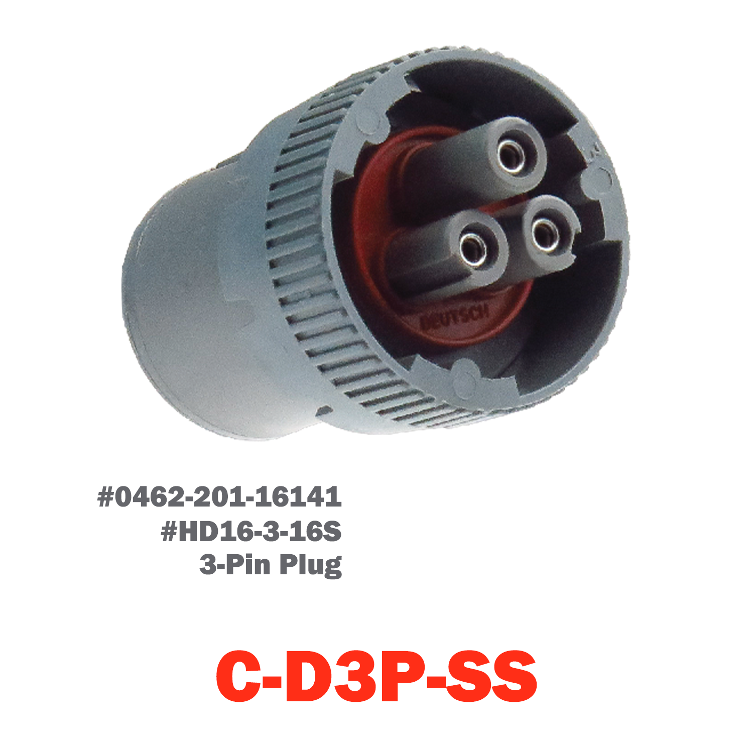 03 Pin Deutsch Plug | C-D3P-SS