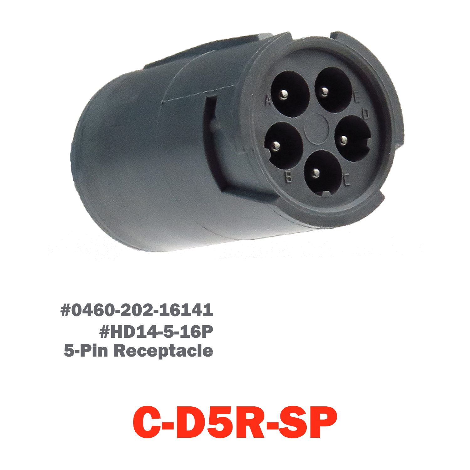 05 Pin Deutsch Receptacle | C-D5R-SP