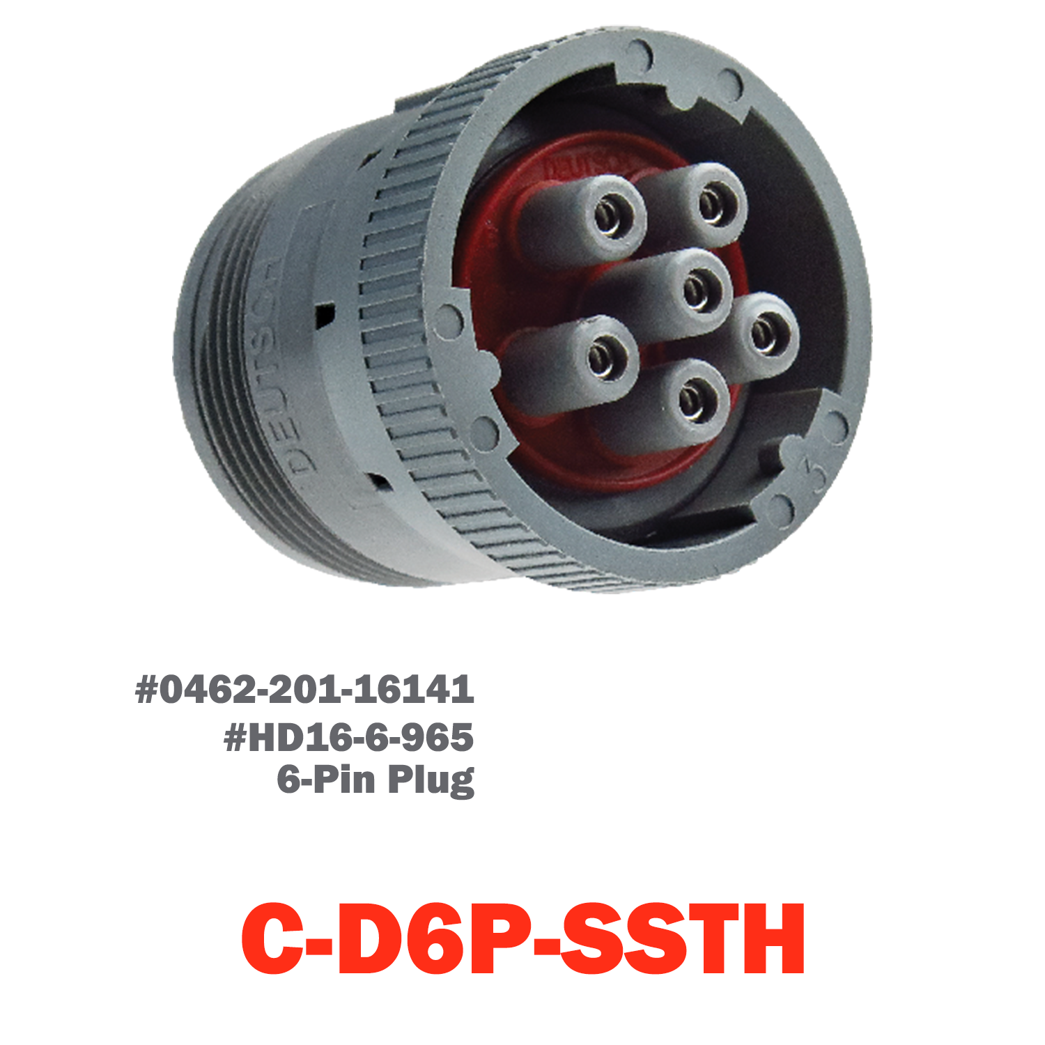 06 Pin Deutsch Plug | C-D6P-SSTH