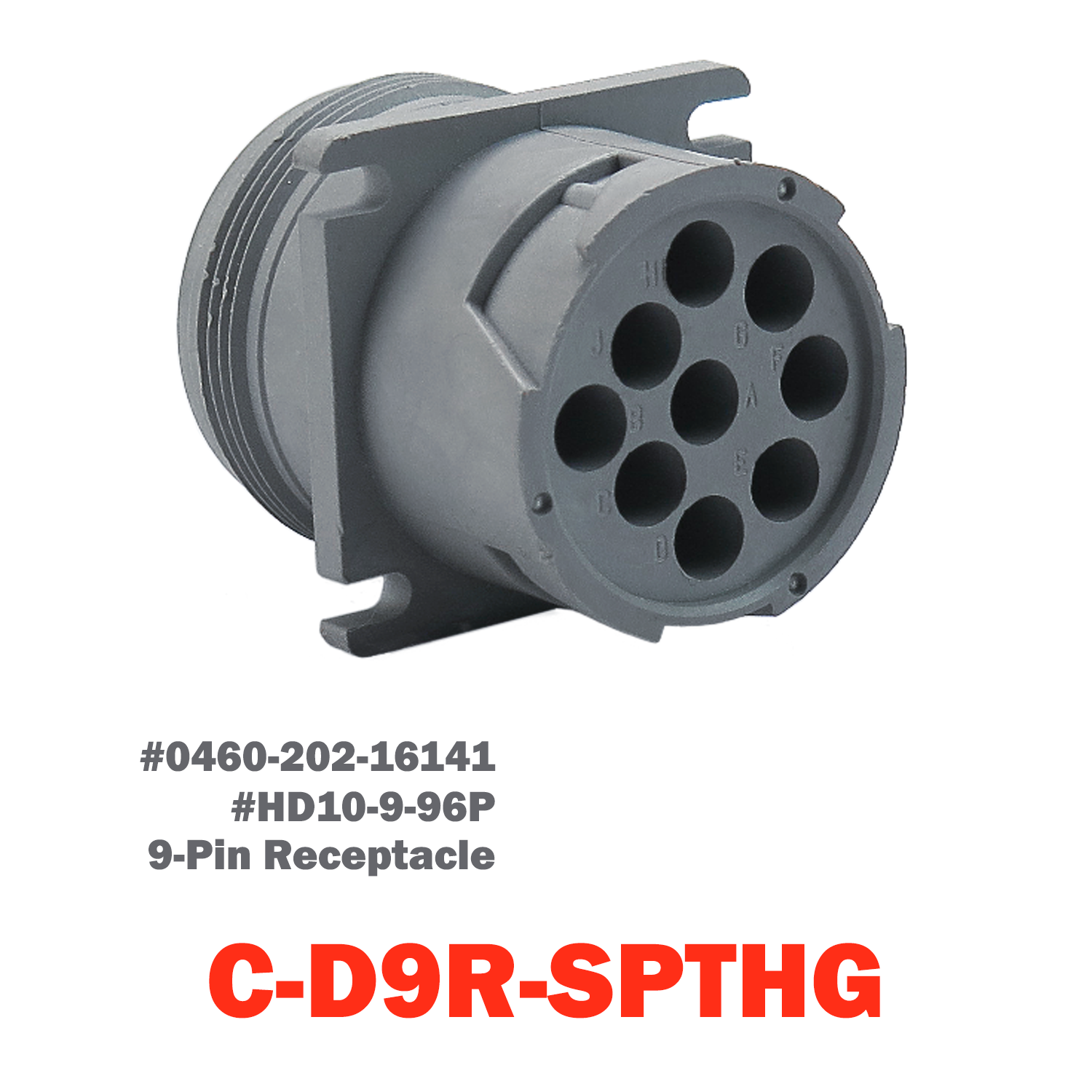 09 Pin Deutsch Receptacle | C-D9R-SPTHG
