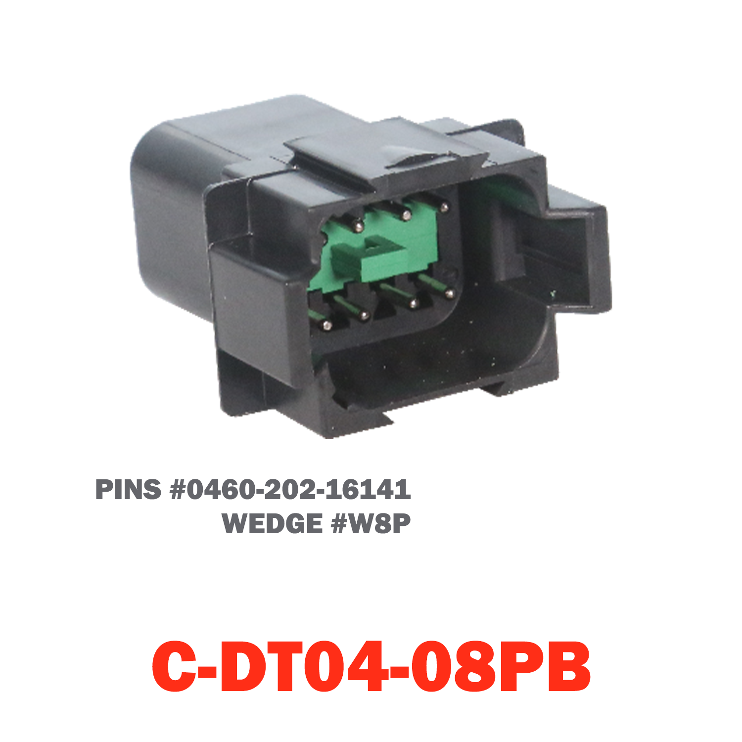 08 Pin Deutsch Receptacle | C-DT04-08PB