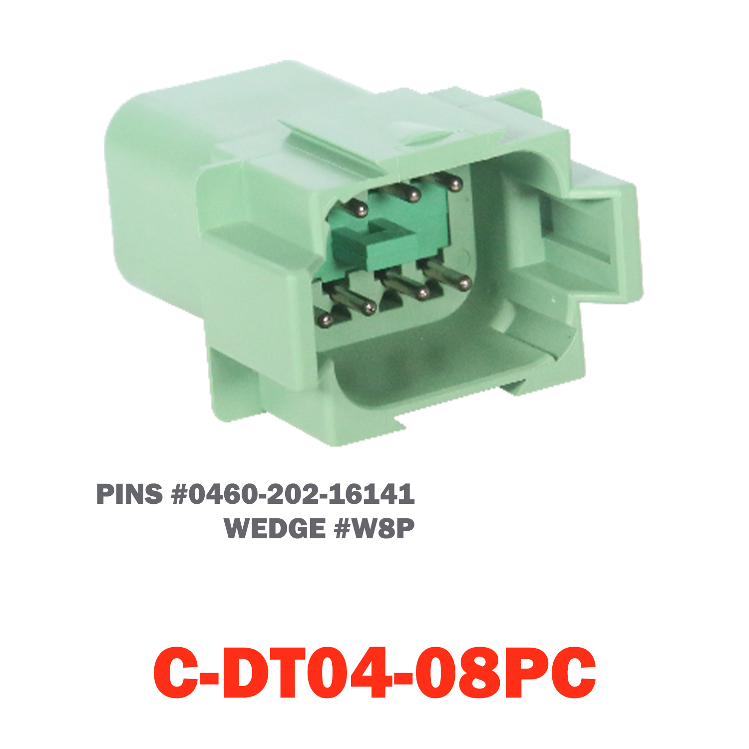 08 Pin Deutsch Receptacle | C-DT04-08PC