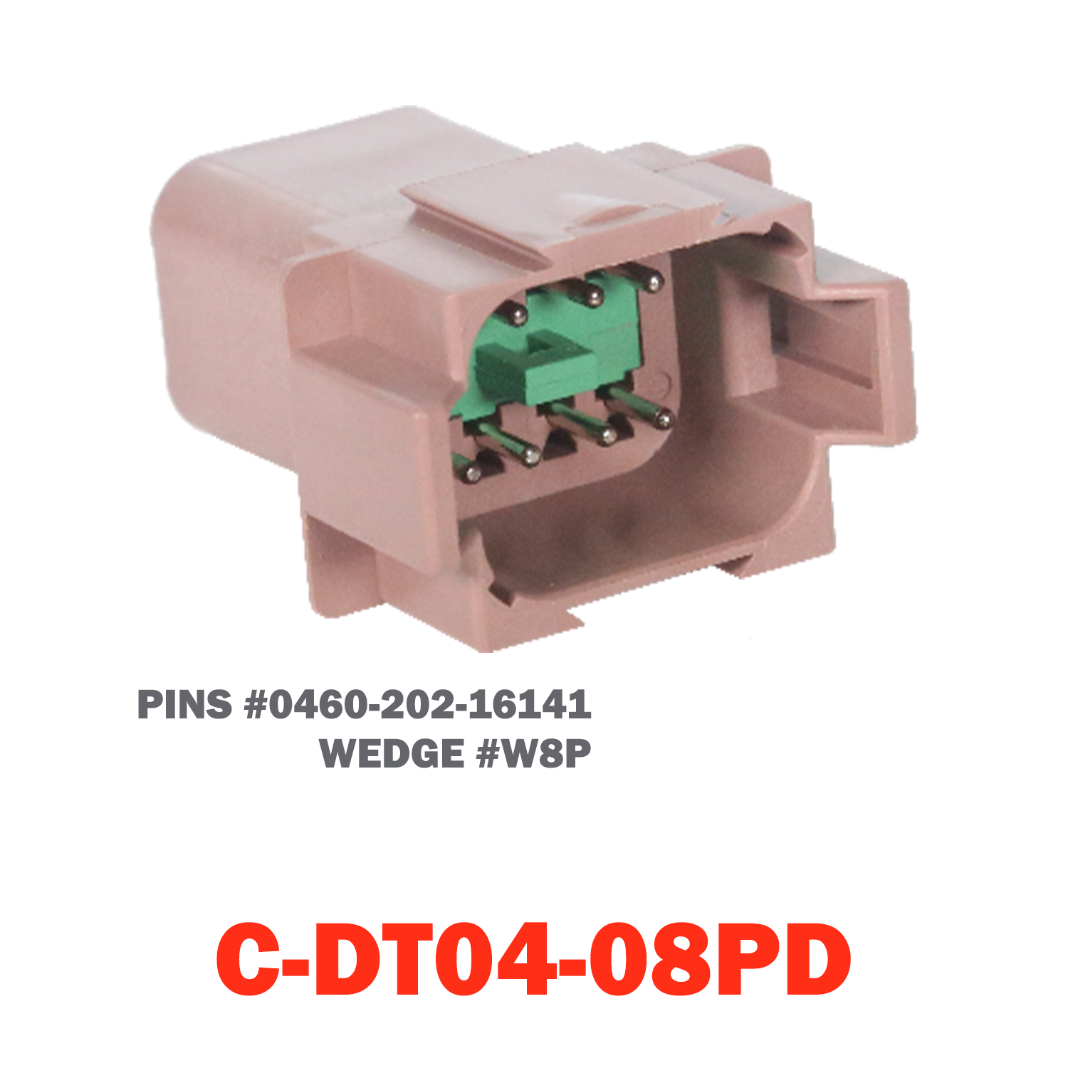 08 Pin Deutsch Receptacle | C-DT04-08PD