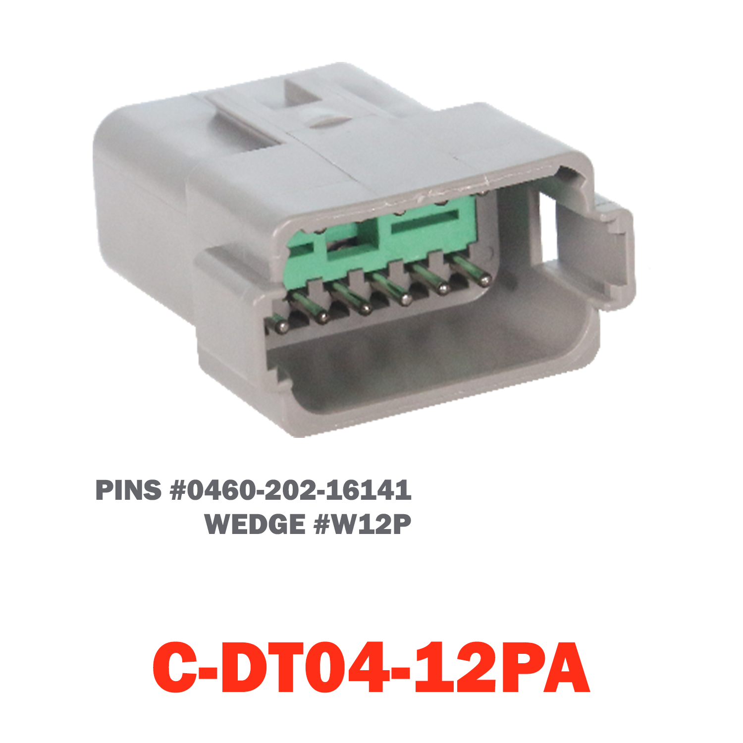 12 Pin Deutsch Receptacle | C-DT04-12PA