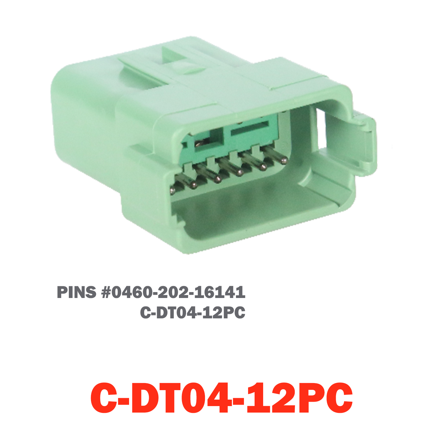 12 Pin Deutsch Receptacle | C-DT04-12PC