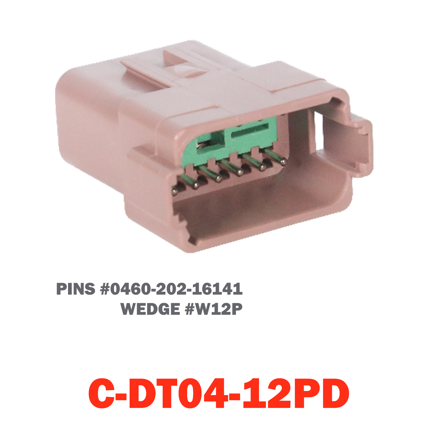 12 Pin Deutsch Receptacle | C-DT04-12PD