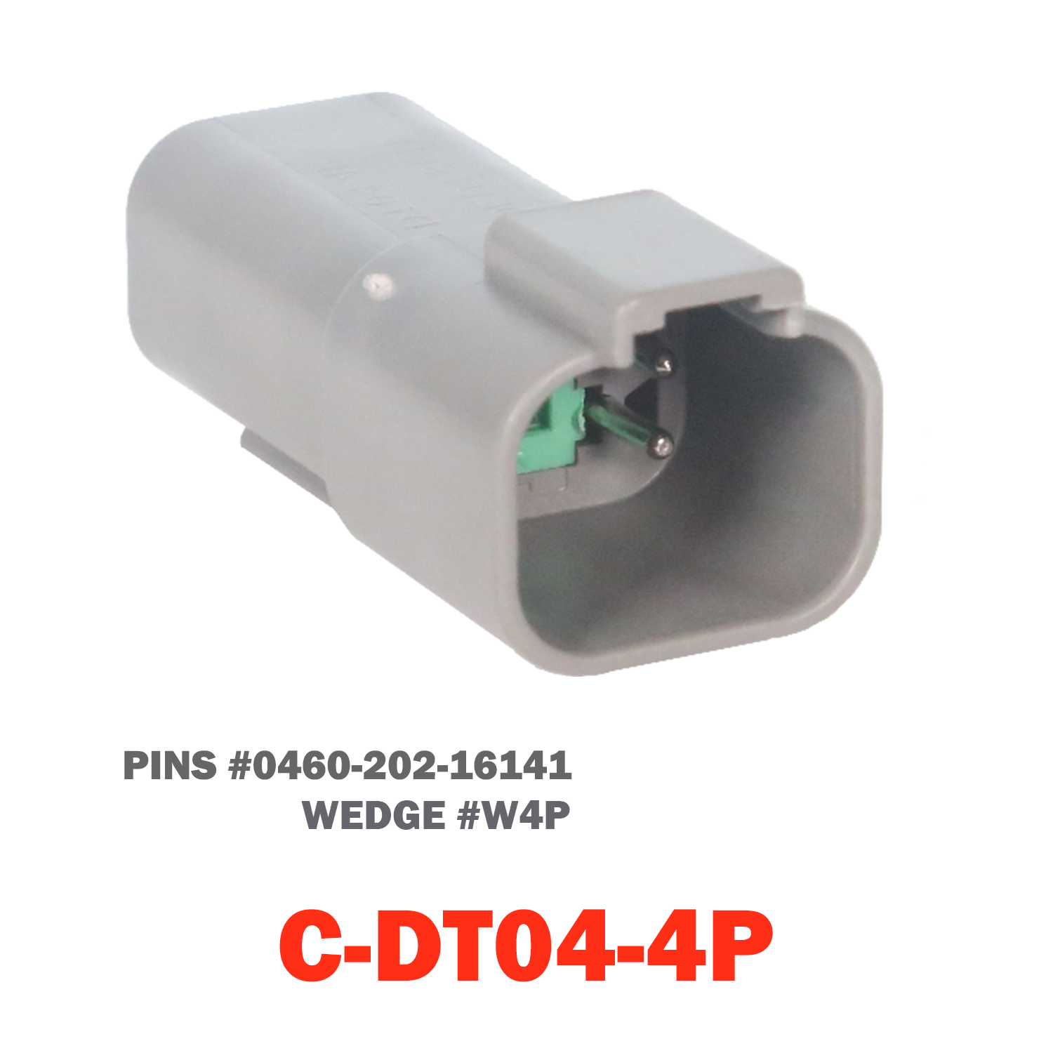 04 Pin Deutsch Receptacle | C-DT04-04P