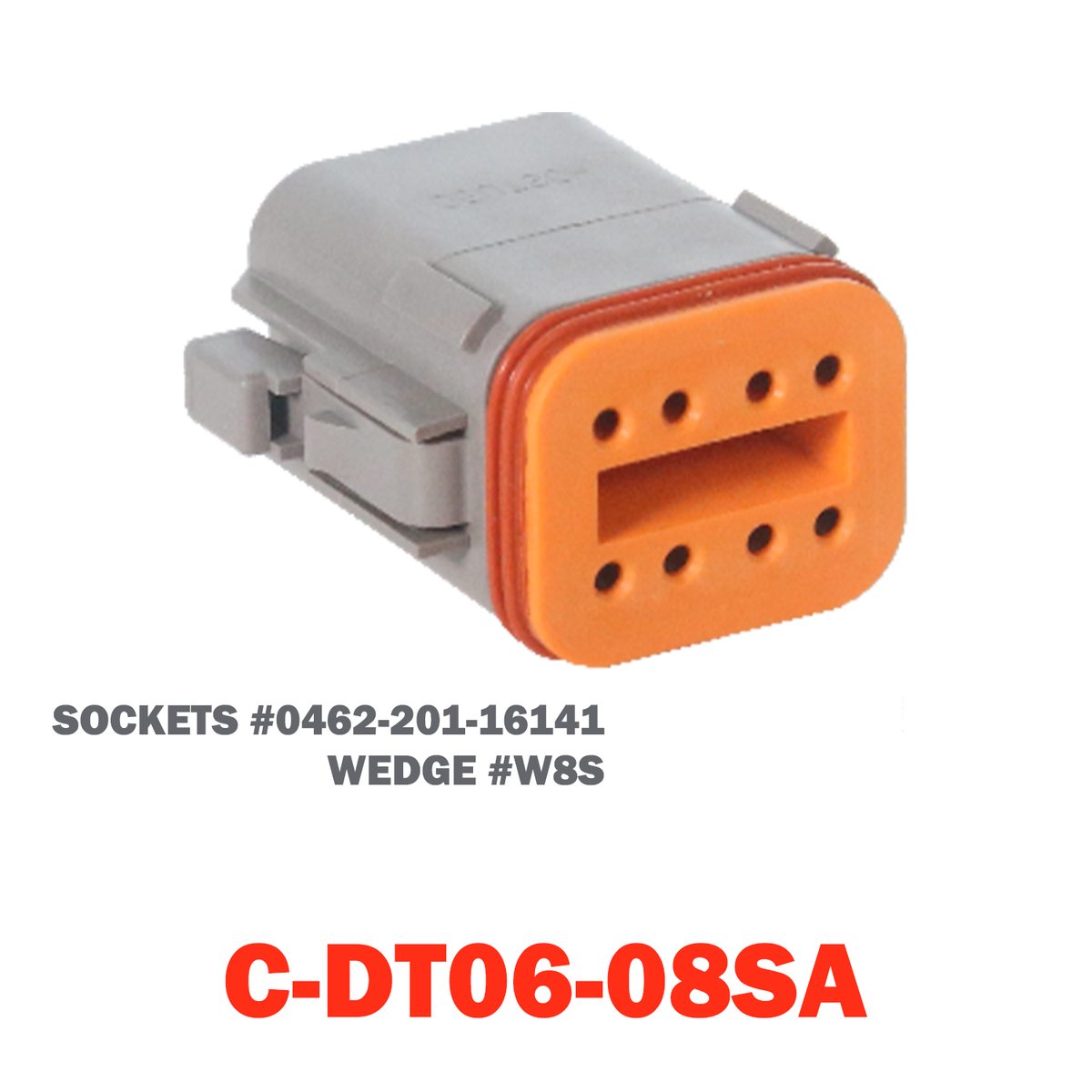 08 Pin Deutsch Plug | C-DT06-08SA