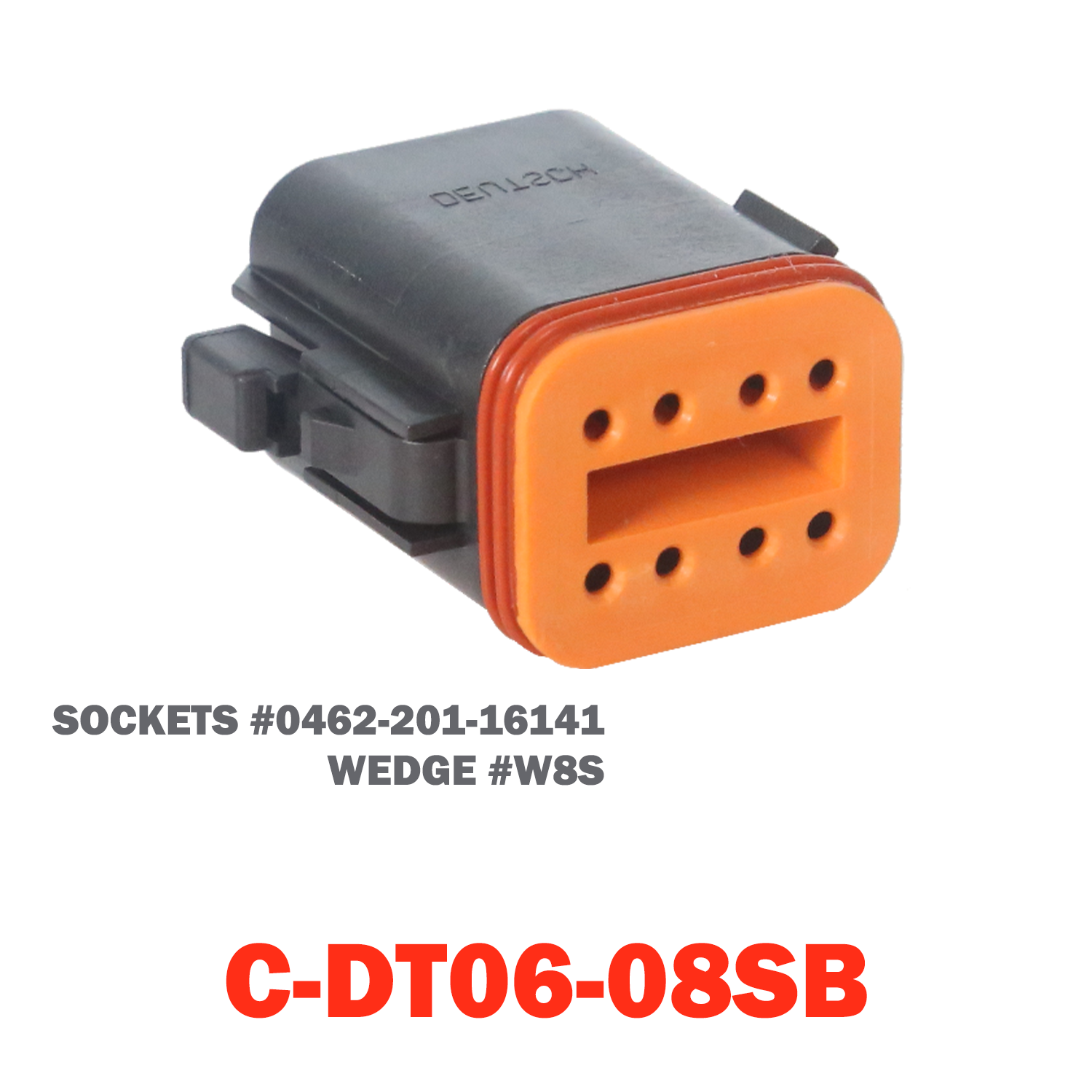 08 Pin Deutsch Plug | C-DT06-08SB