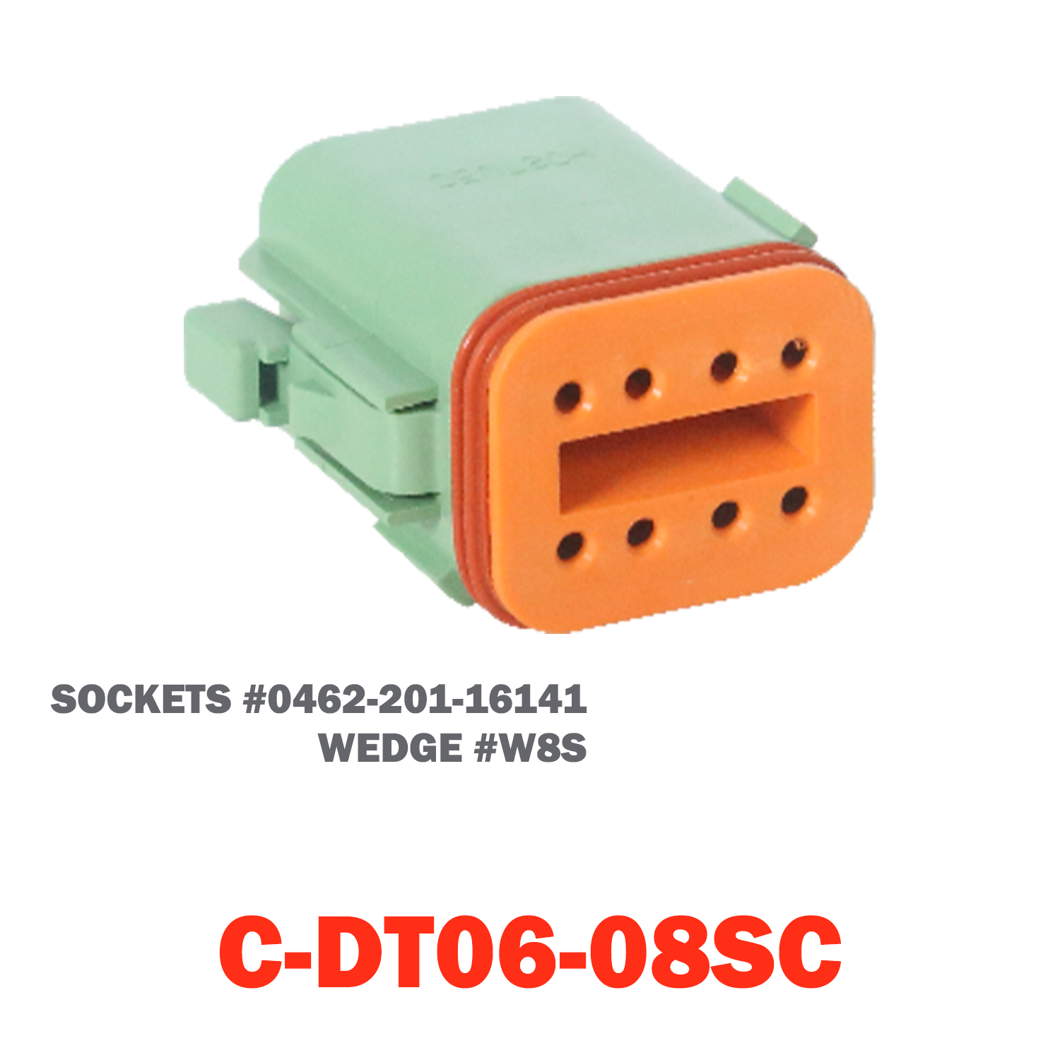 08 Pin Deutsch Plug | C-DT06-08SC