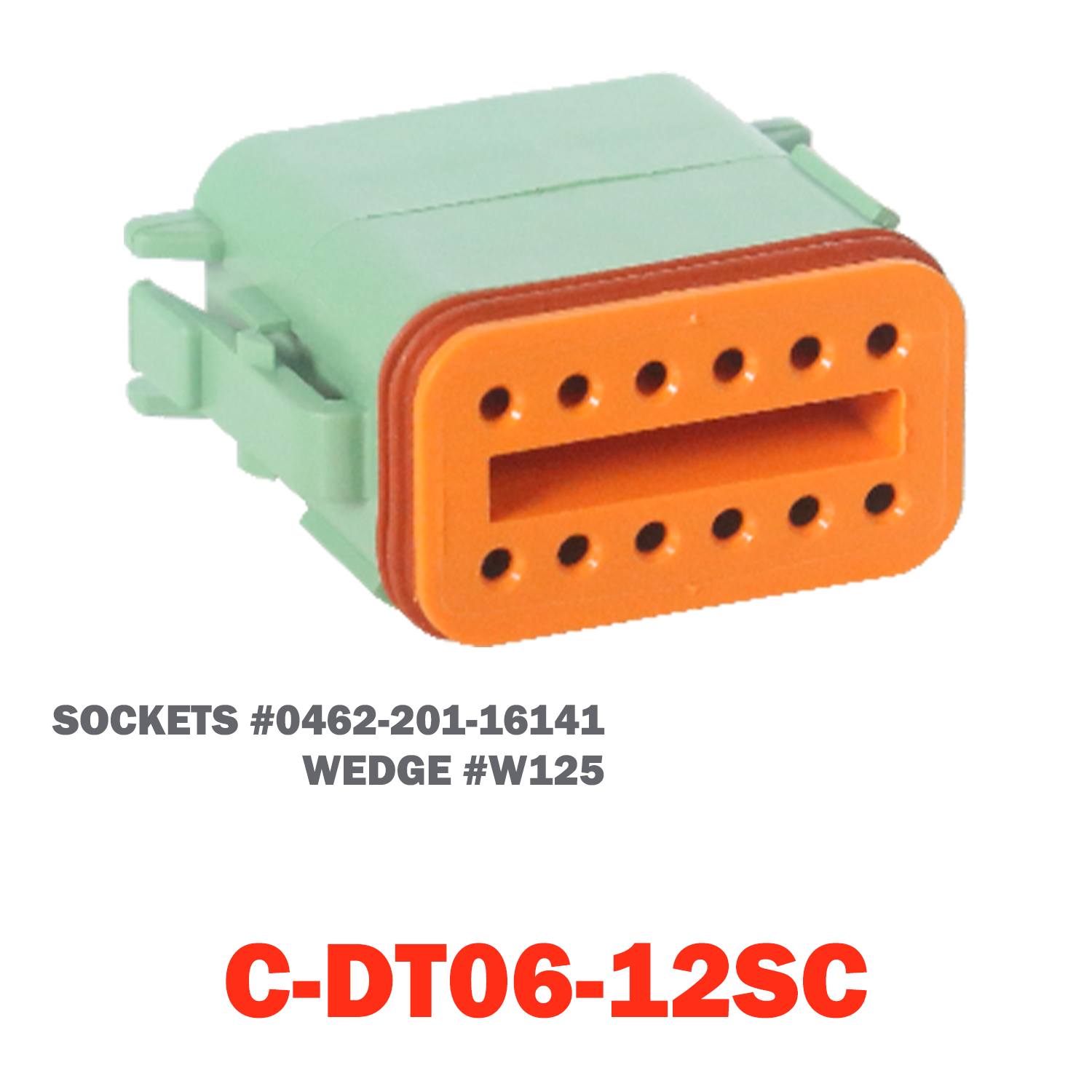 12 Pin Deutsch Plug | C-DT06-12SC