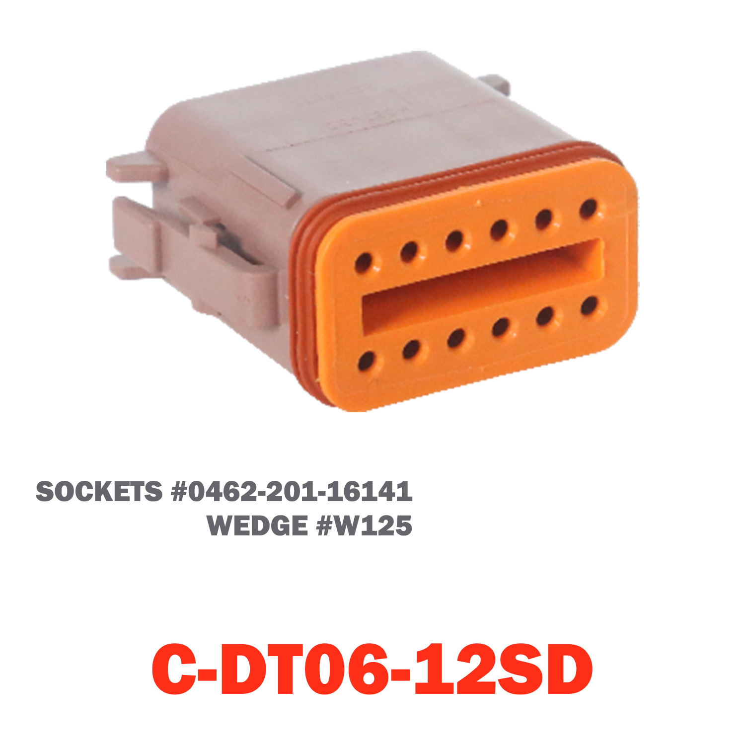 12 Pin Deutsch Plug | C-DT06-12SD