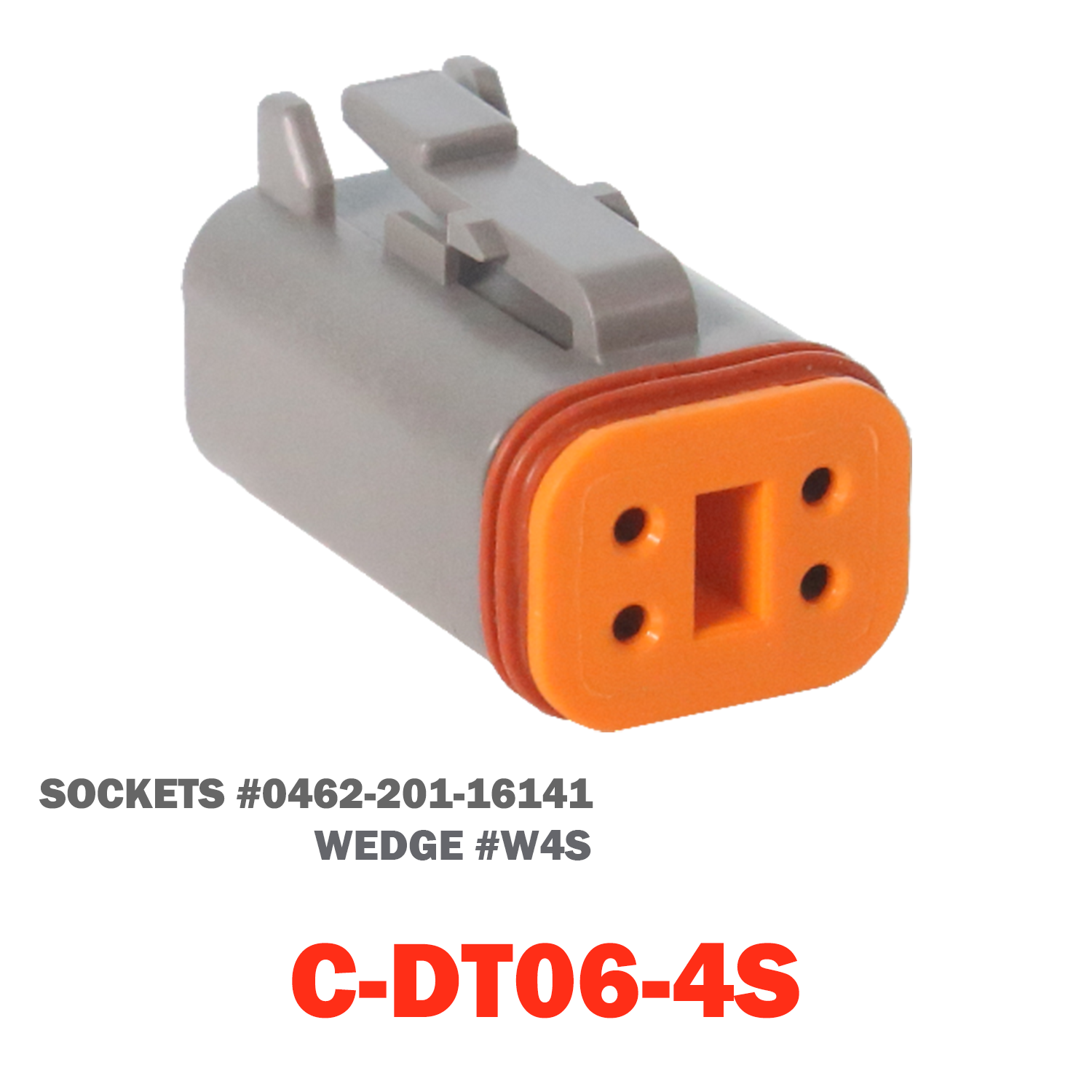 04 Pin Deutsch Plug | C-DT06-4S