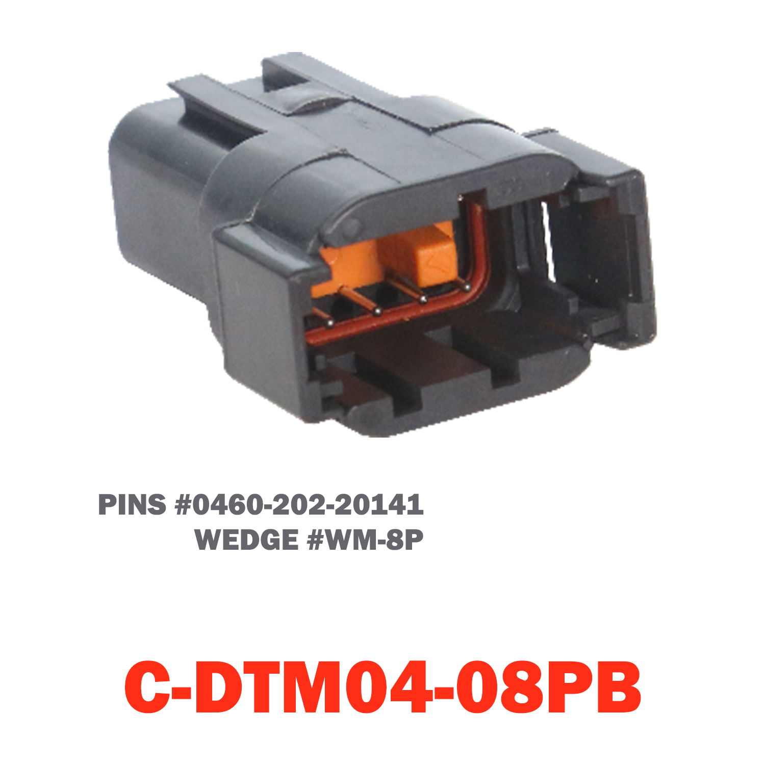 08 Pin Deutsch Receptacle | C-DTM04-08PB