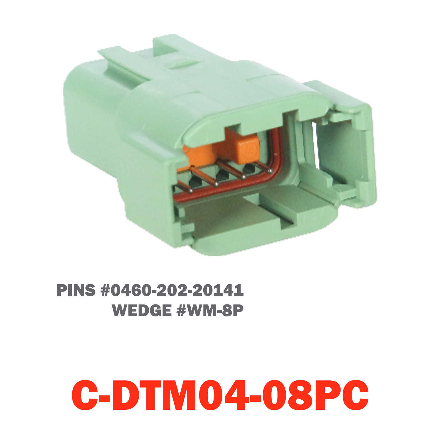 08 Pin Deutsch Receptacle | C-DTM04-08PC
