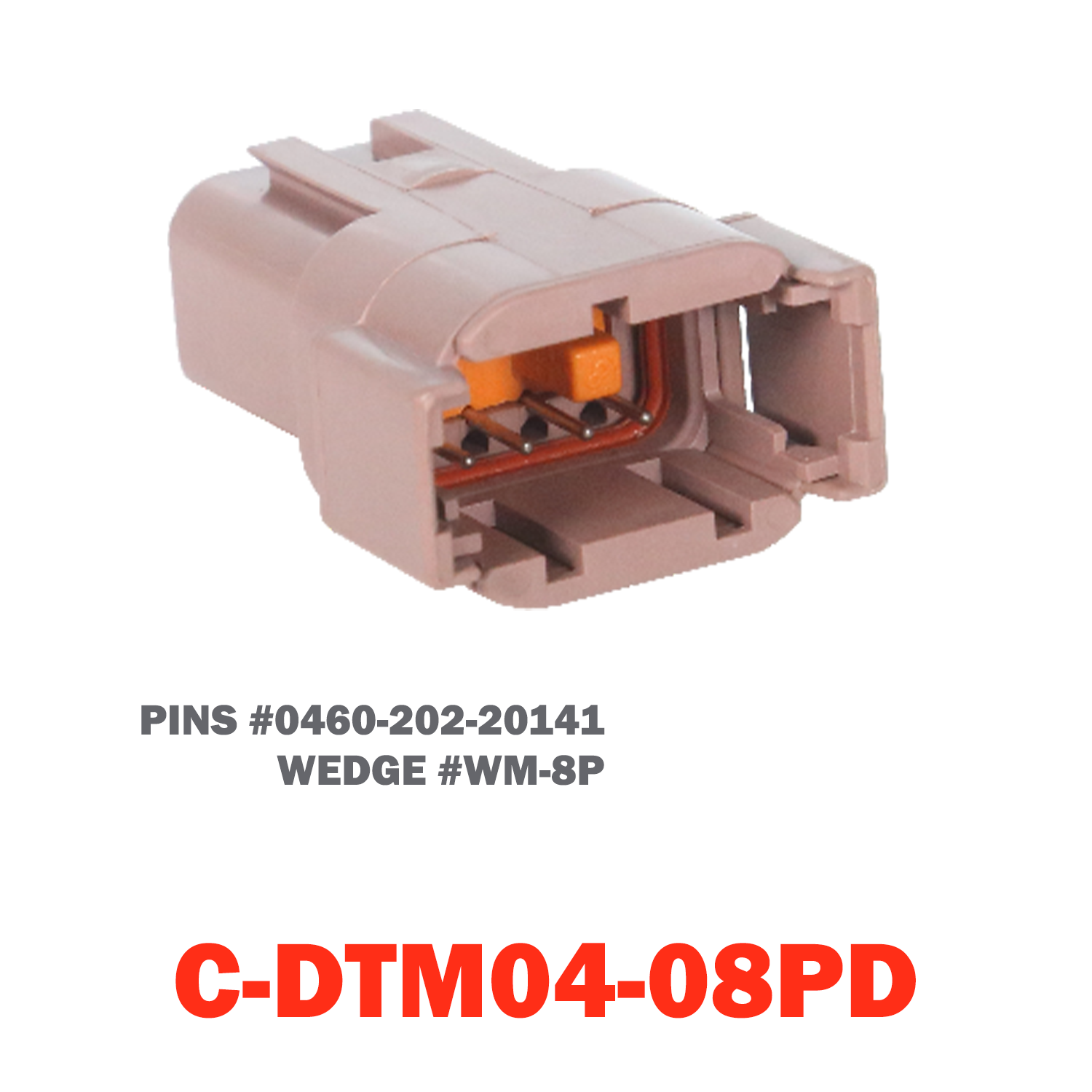 08 Pin Deutsch Receptacle | C-DTM04-08PD