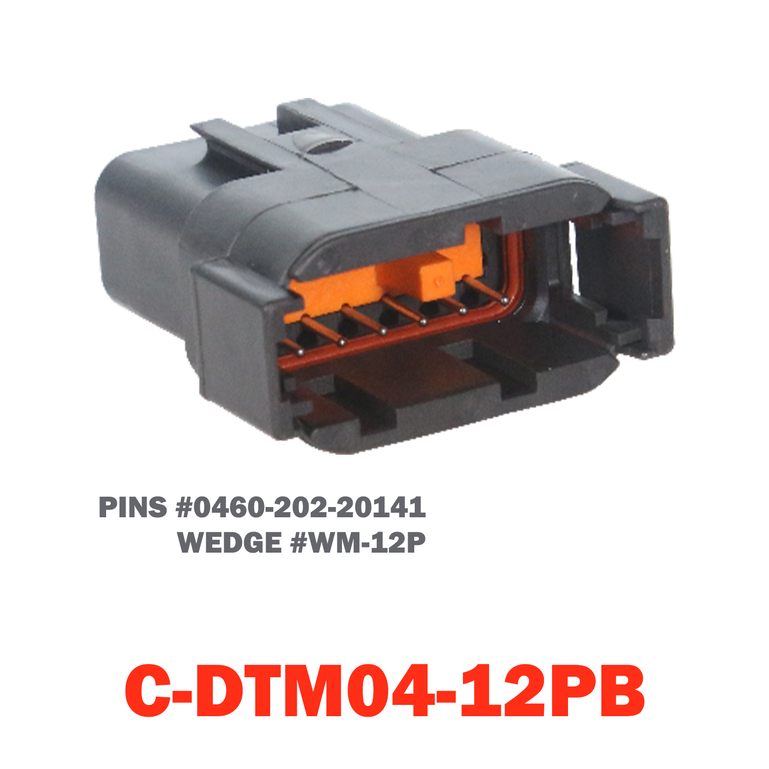 12 Pin Mini Deutsch Receptacle | C-DTM04-12PB