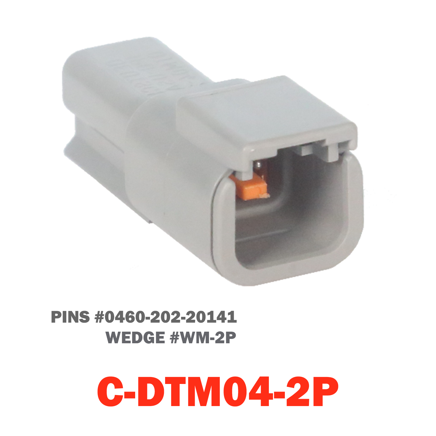 02-A Pin Deutsch Receptacle | C-DTP04-02P