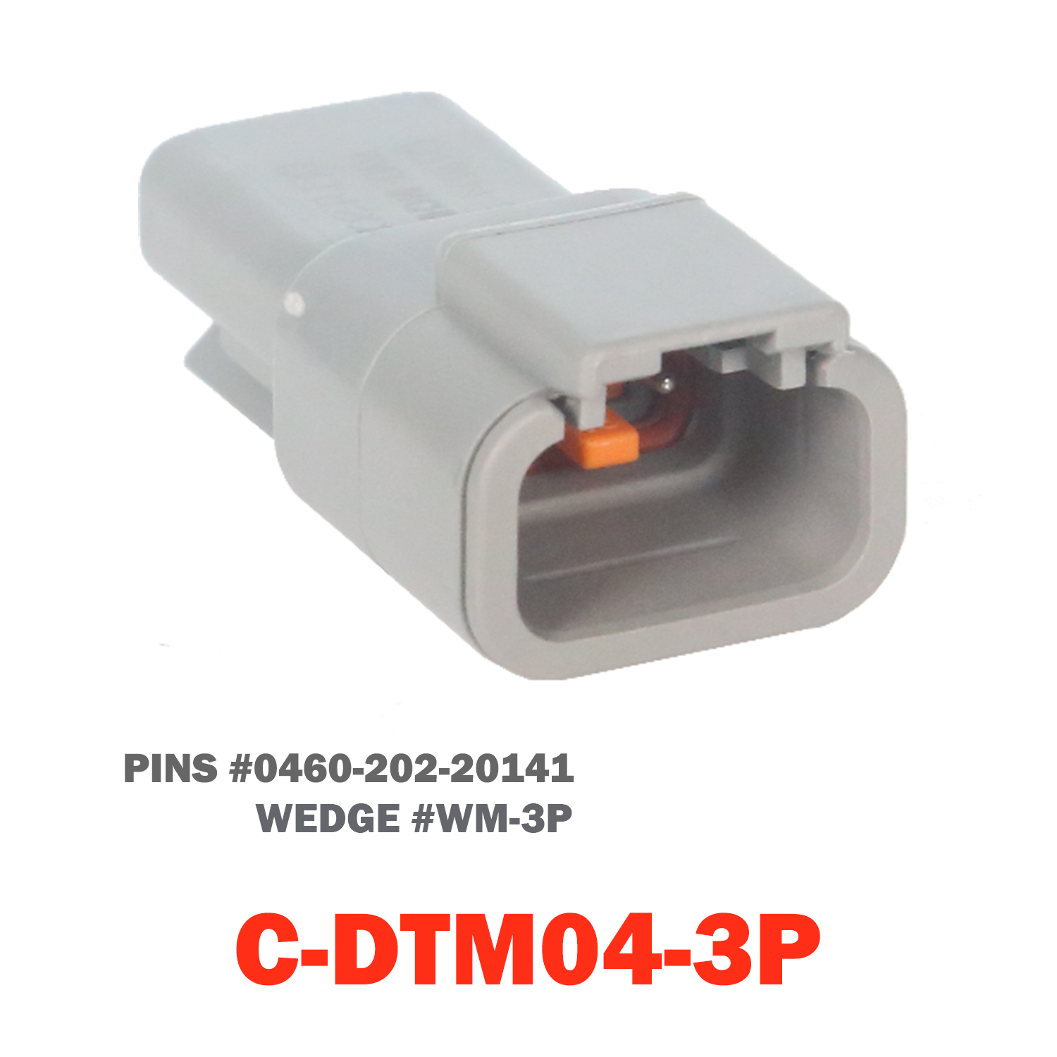 03 Pin Mini Deutsch Receptacle | C-DTM04-03P