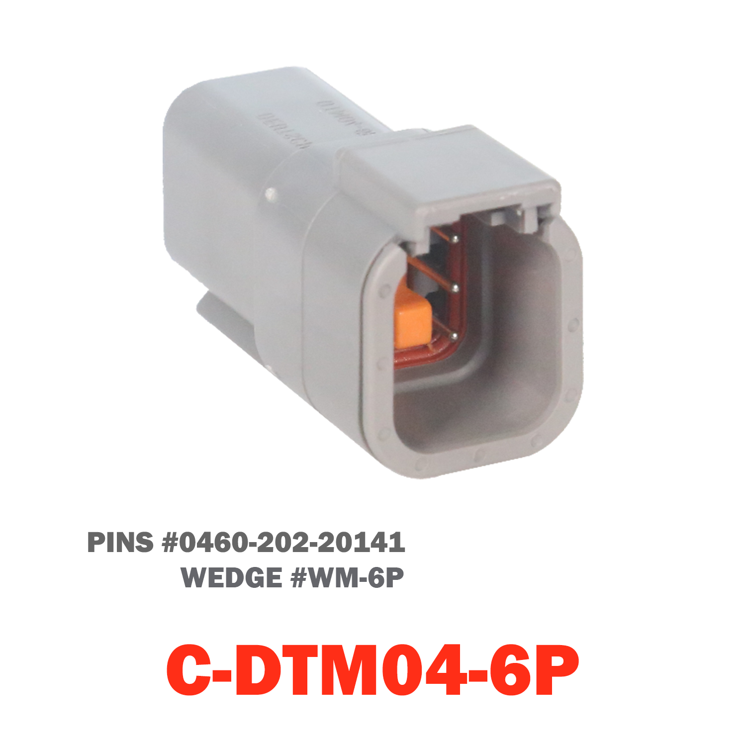 06 Pin Mini Deutsch Receptacle | C-DTM04-06P