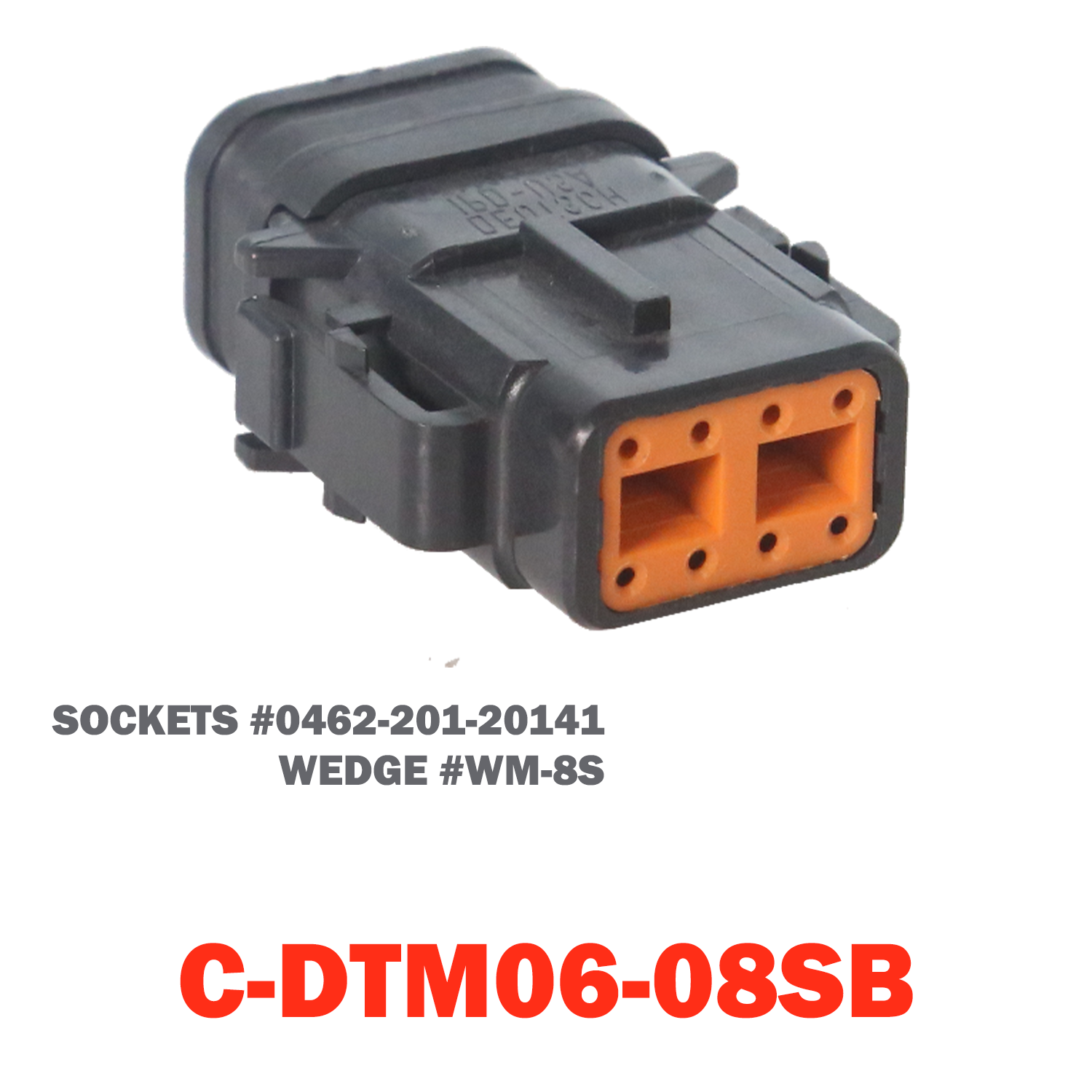 08 Pin Mini Deutsch Plug | C-DTM06-08SB