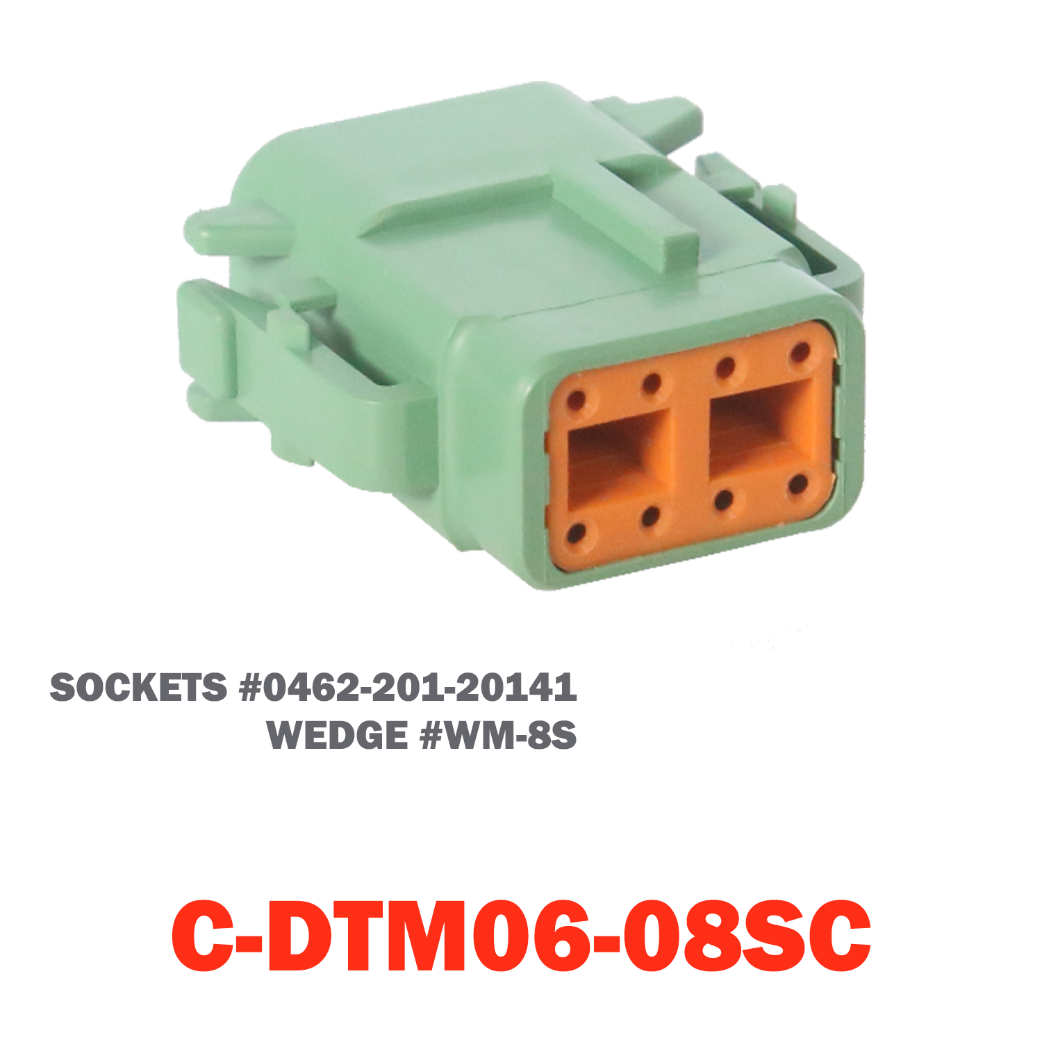 08 Pin Mini Deutsch Plug | C-DTM06-08SC