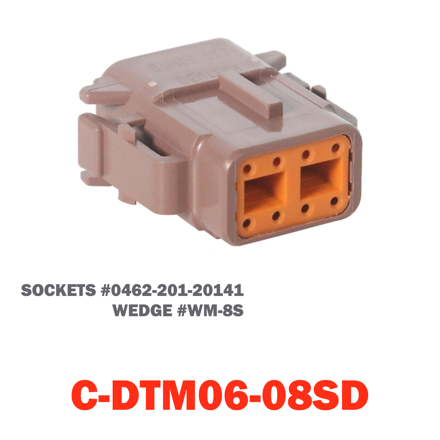 08 Pin Mini Deutsch Plug | C-DTM06-08SD