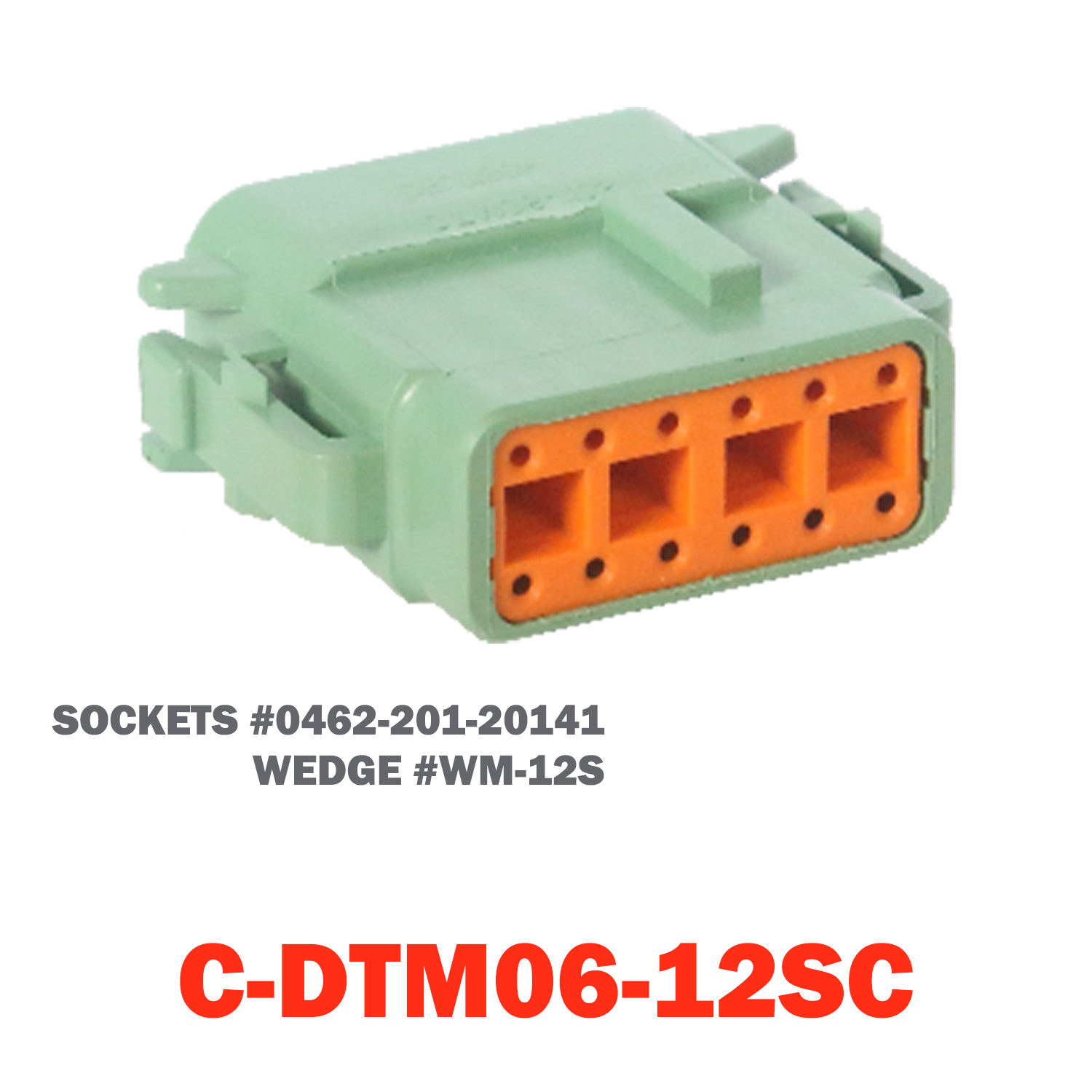 12 Pin Mini Deutsch Plug | C-DTM06-12SC