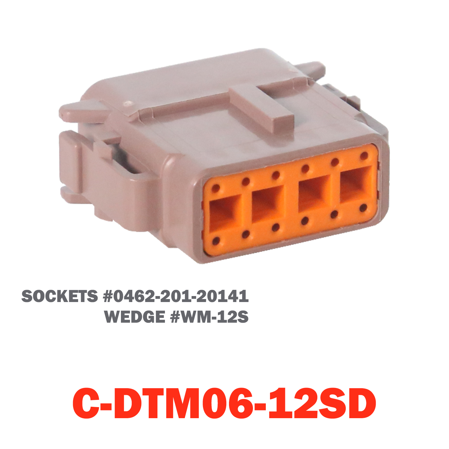 12 Pin Mini Deutsch Plug | C-DTM06-12SD