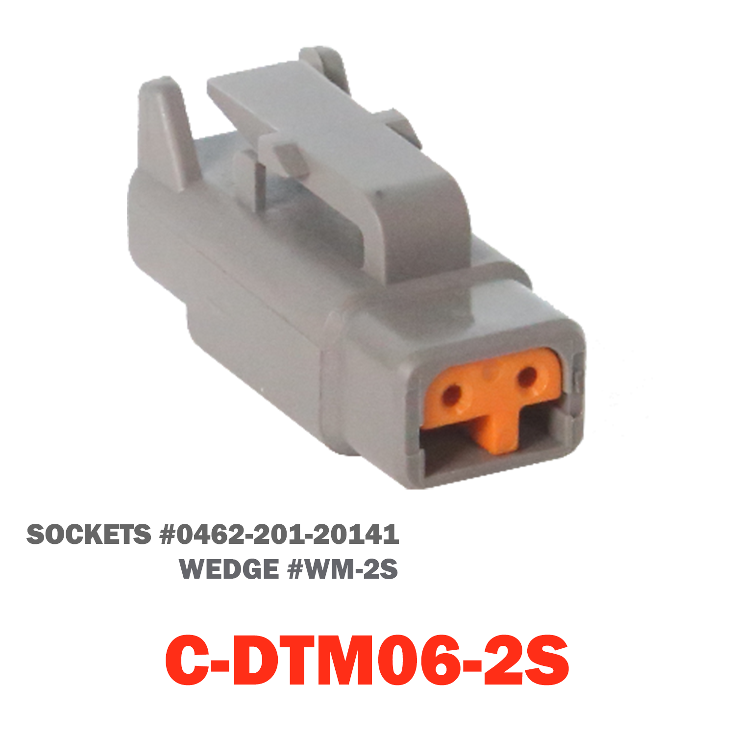 02 Pin Mini Deutsch Plug | C-DTM06-02S