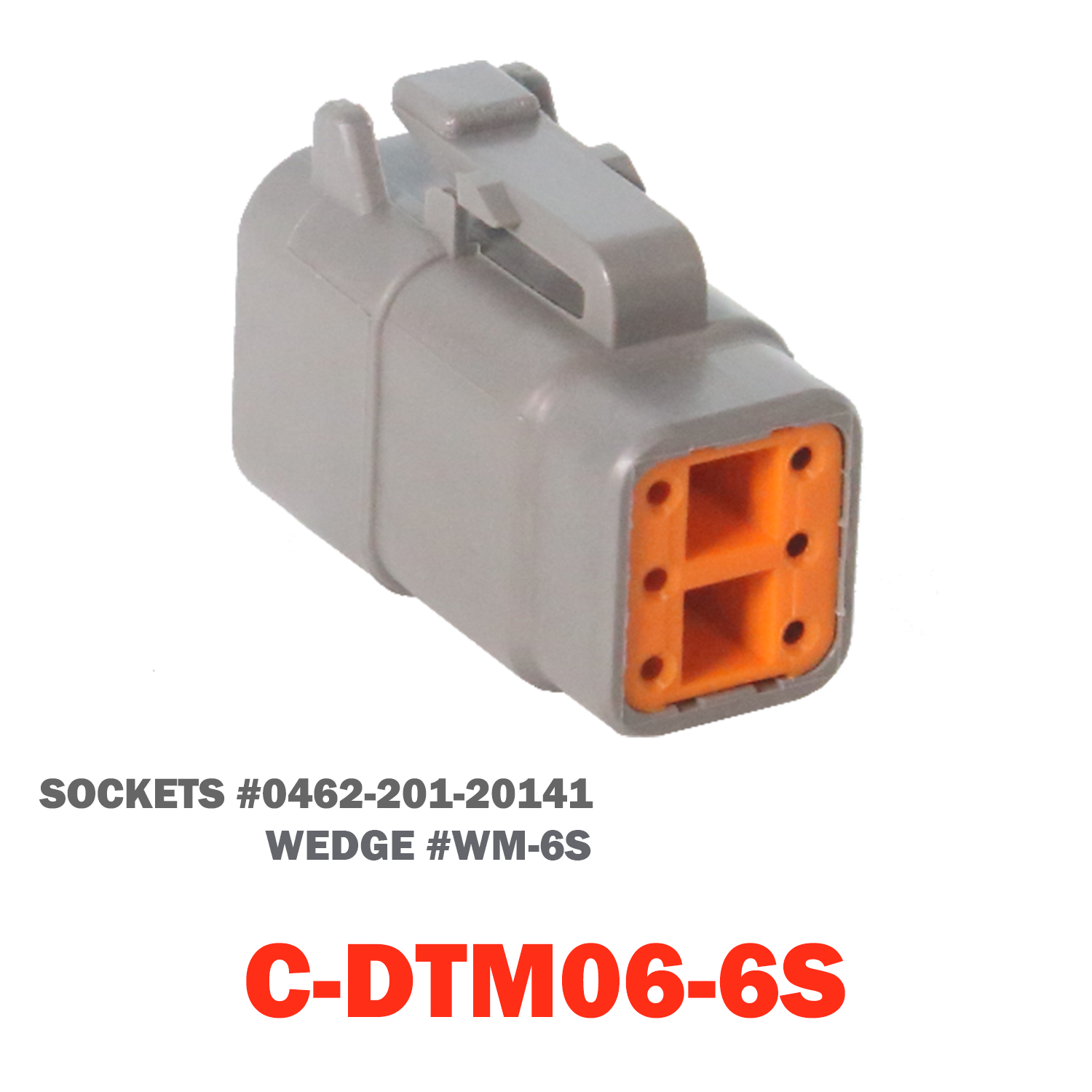 06 Pin Mini Deutsch Plug | C-DTM06-06S
