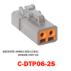02-A Pin Deutsch Plug | C-DTP06-02S