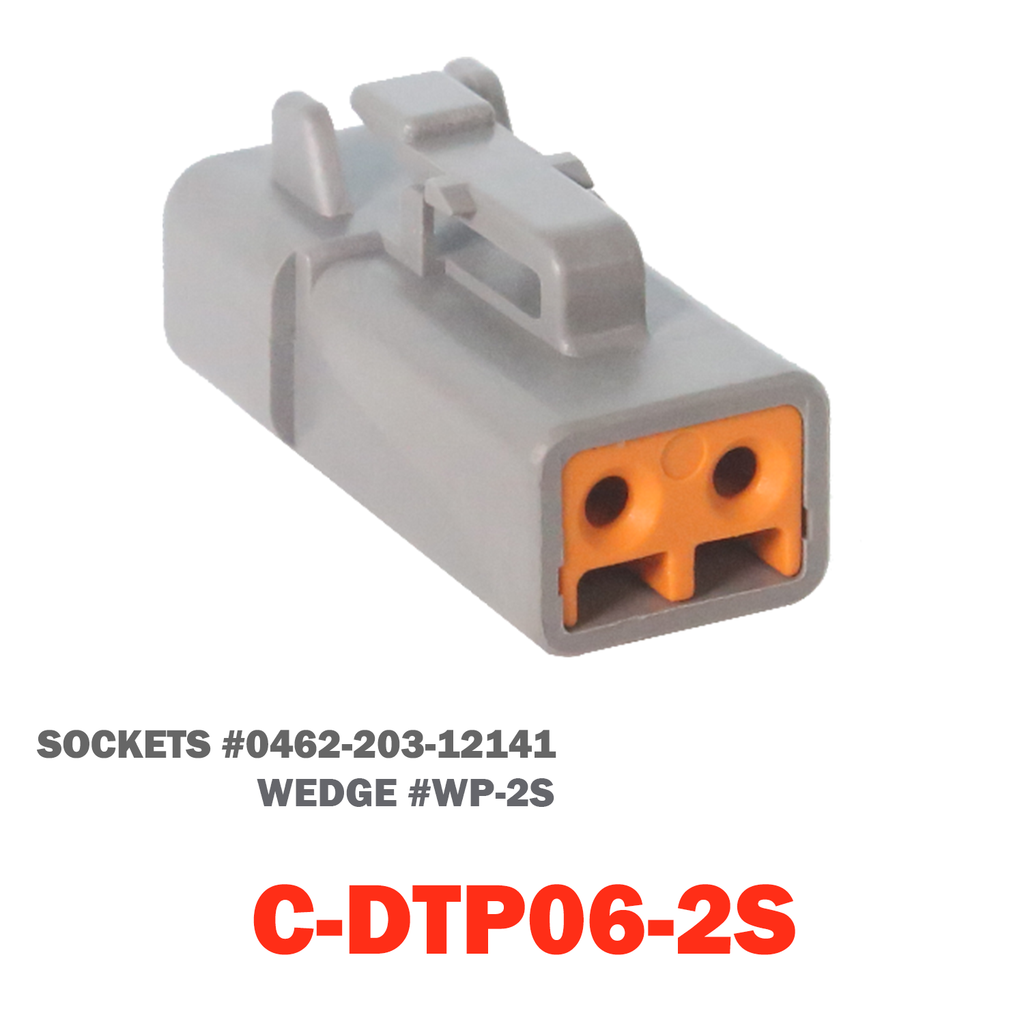 02-A Pin Deutsch Plug | C-DTP06-02S