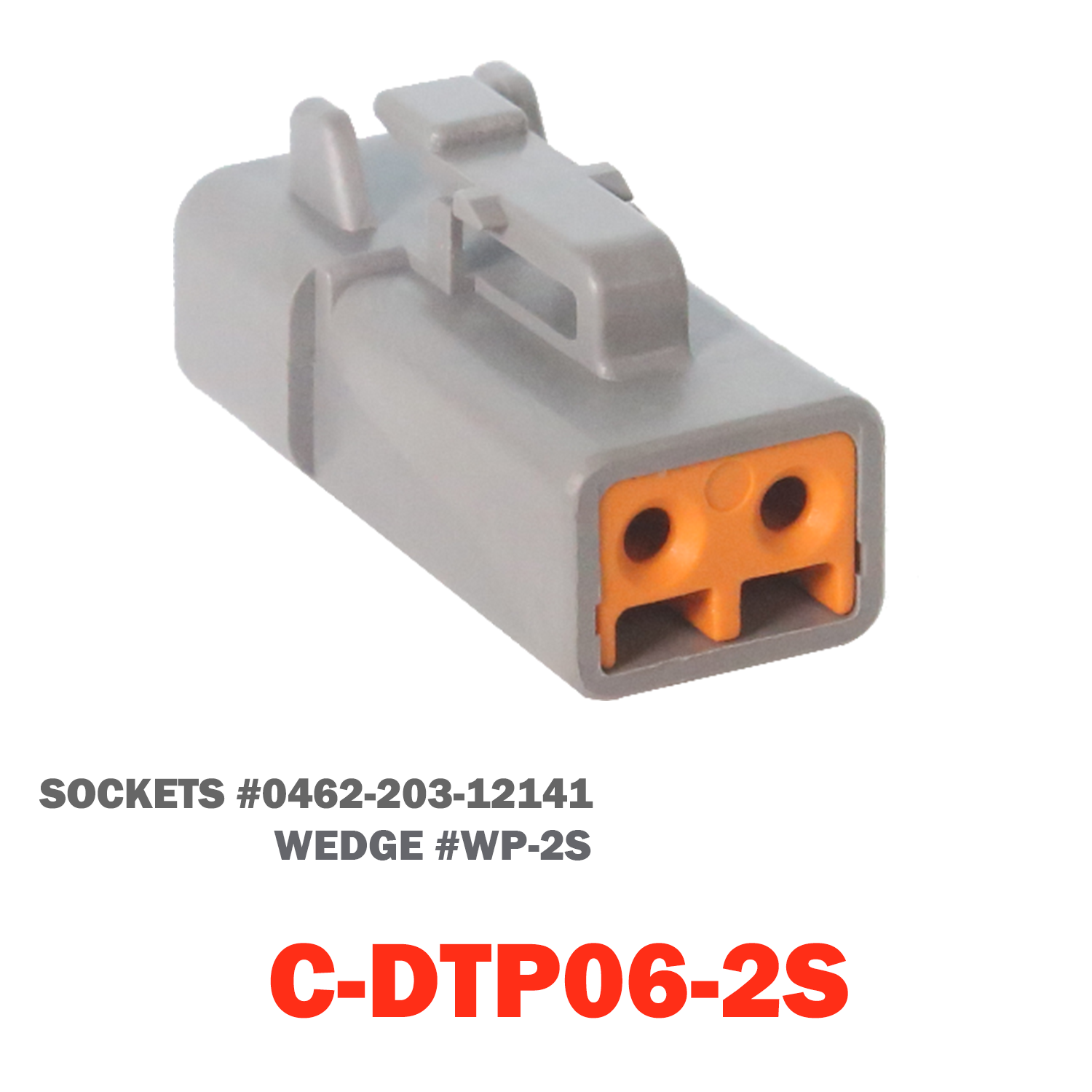 02-A Pin Deutsch Plug | C-DTP06-02S