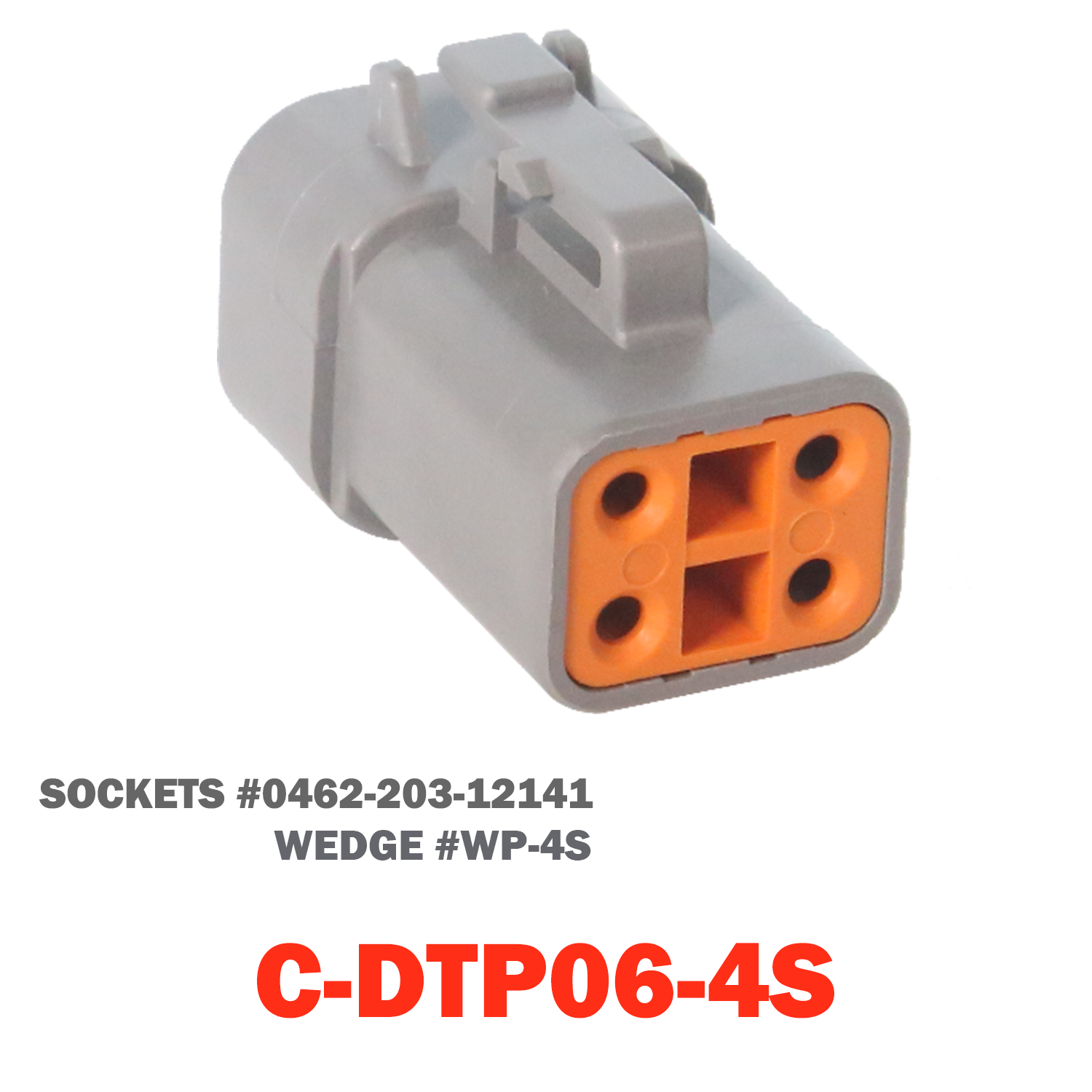 04 Pin Mini Deutsch Plug | C-DTM06-04S