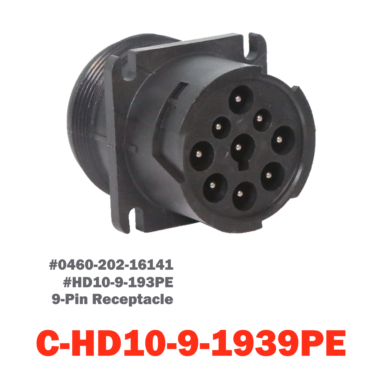 09 Pin Deutsch Receptacle  | C-HD10-9-1939PE
