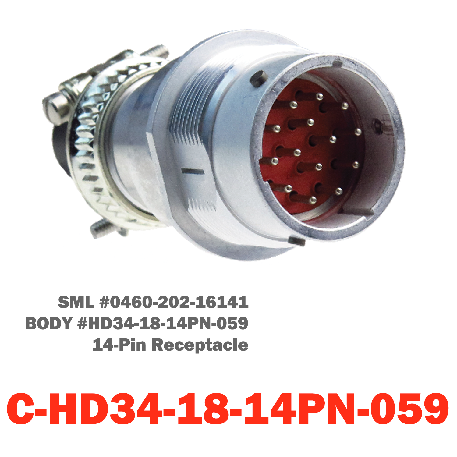 14 Pin Deutsch Plug | C-HD34-18-14PN-059/072