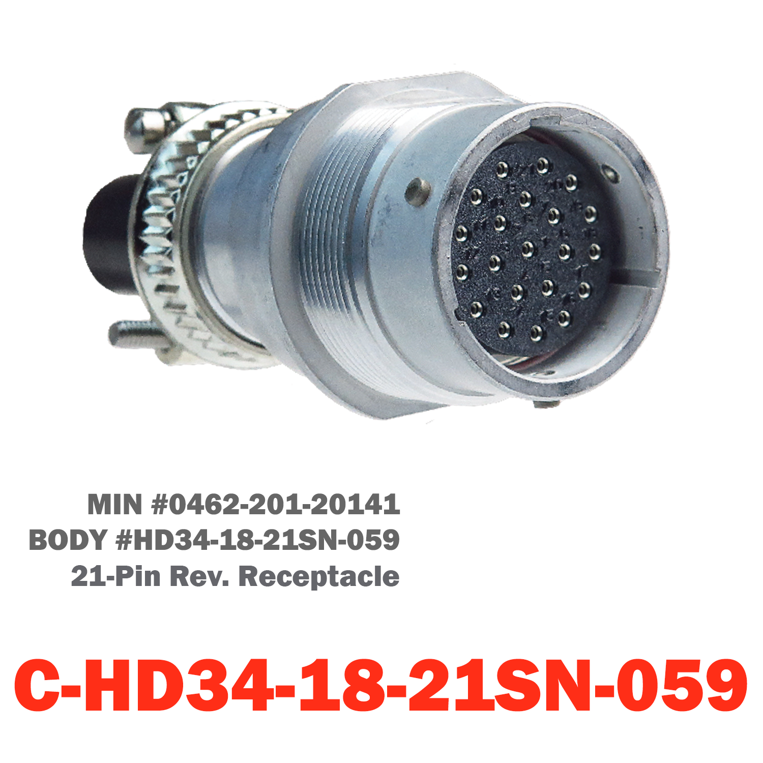 21 Pin Deutsch Receptacle | C-HD34-18-21SN-059