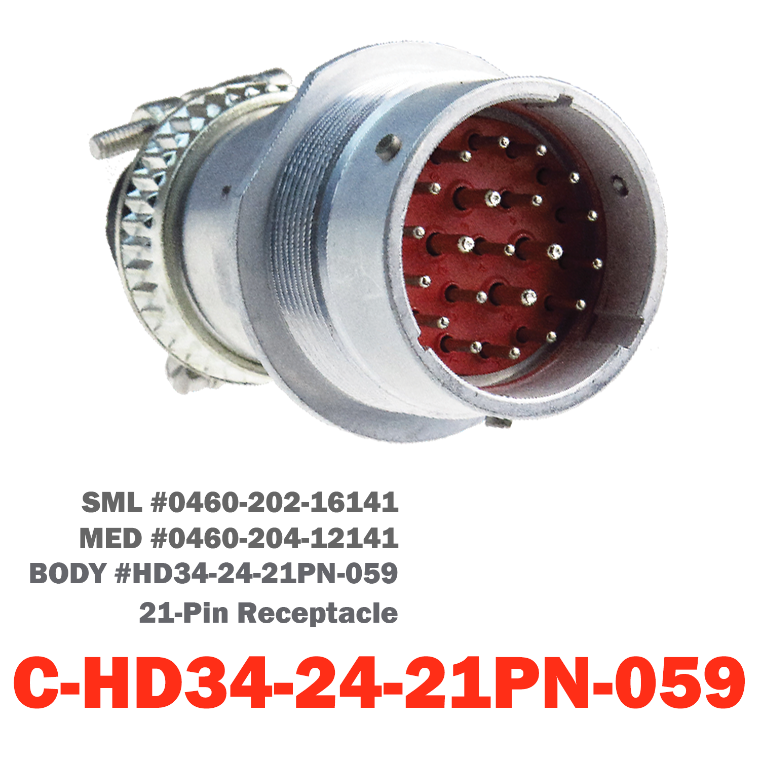 21 Pin Deutsch Plug | C-HD34-24-21PN-059