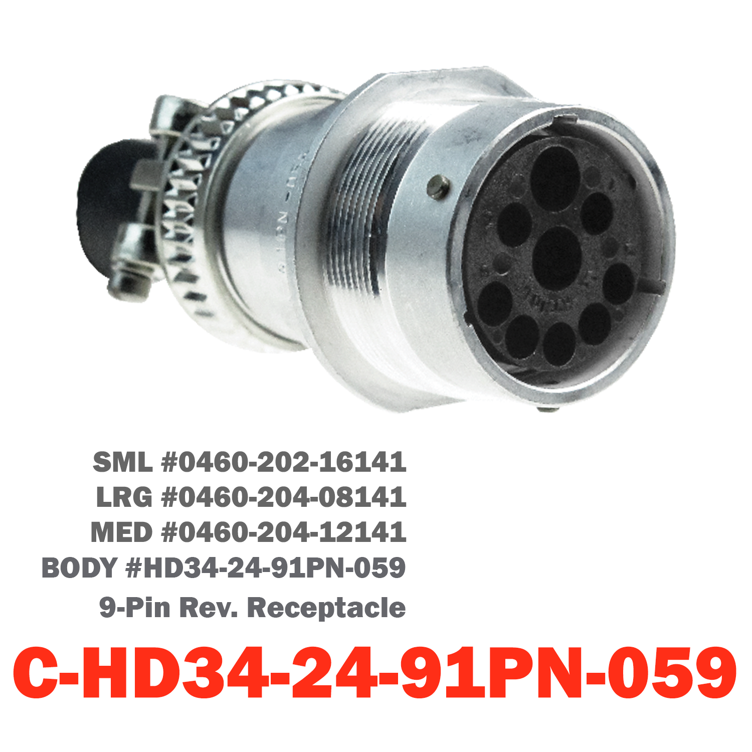 09 Pin Deutsch Receptacle (ISO) | C-HD34-24-91PN-059/072