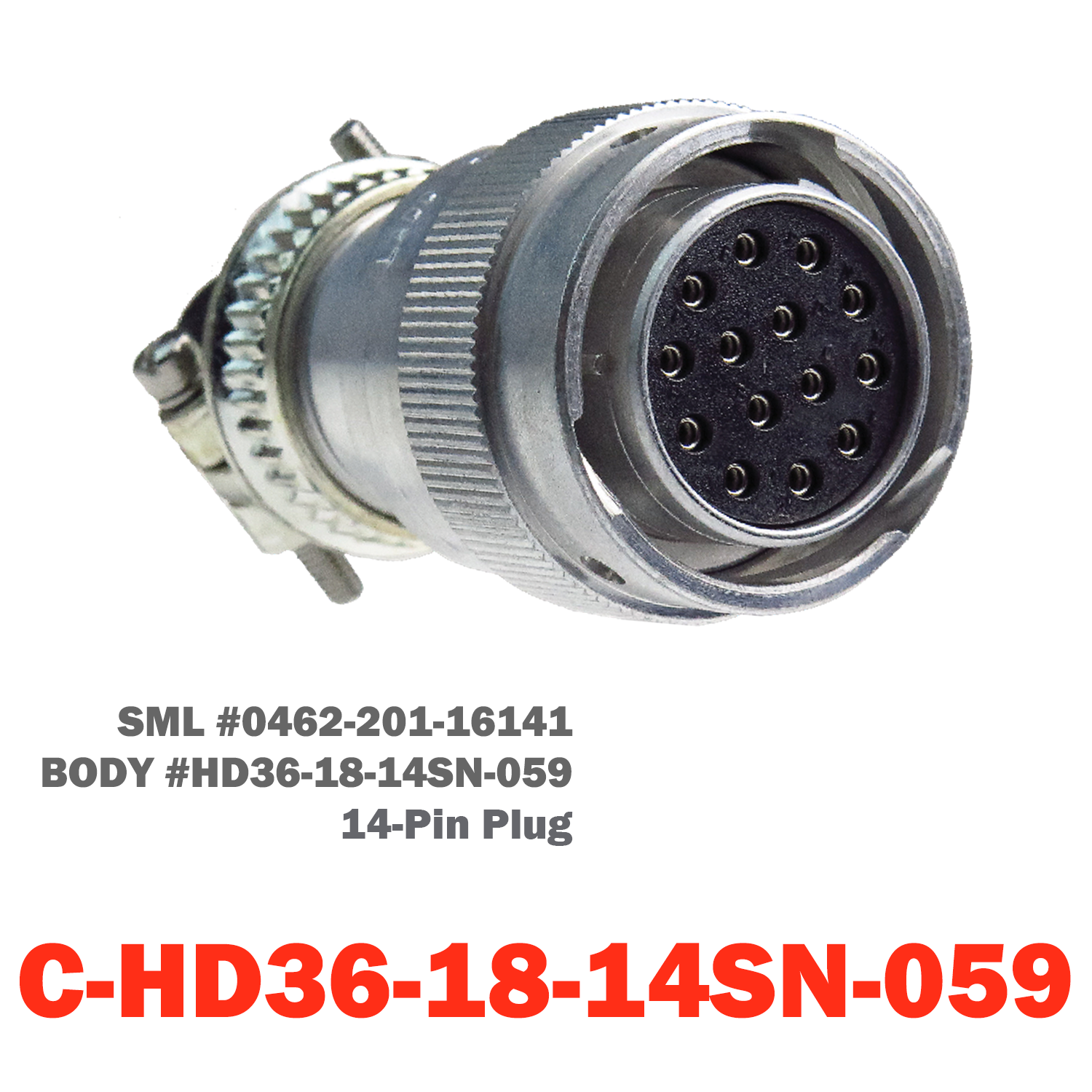 14 Pin Deutsch Receptacle | C-HD36-18-14SN-059/072