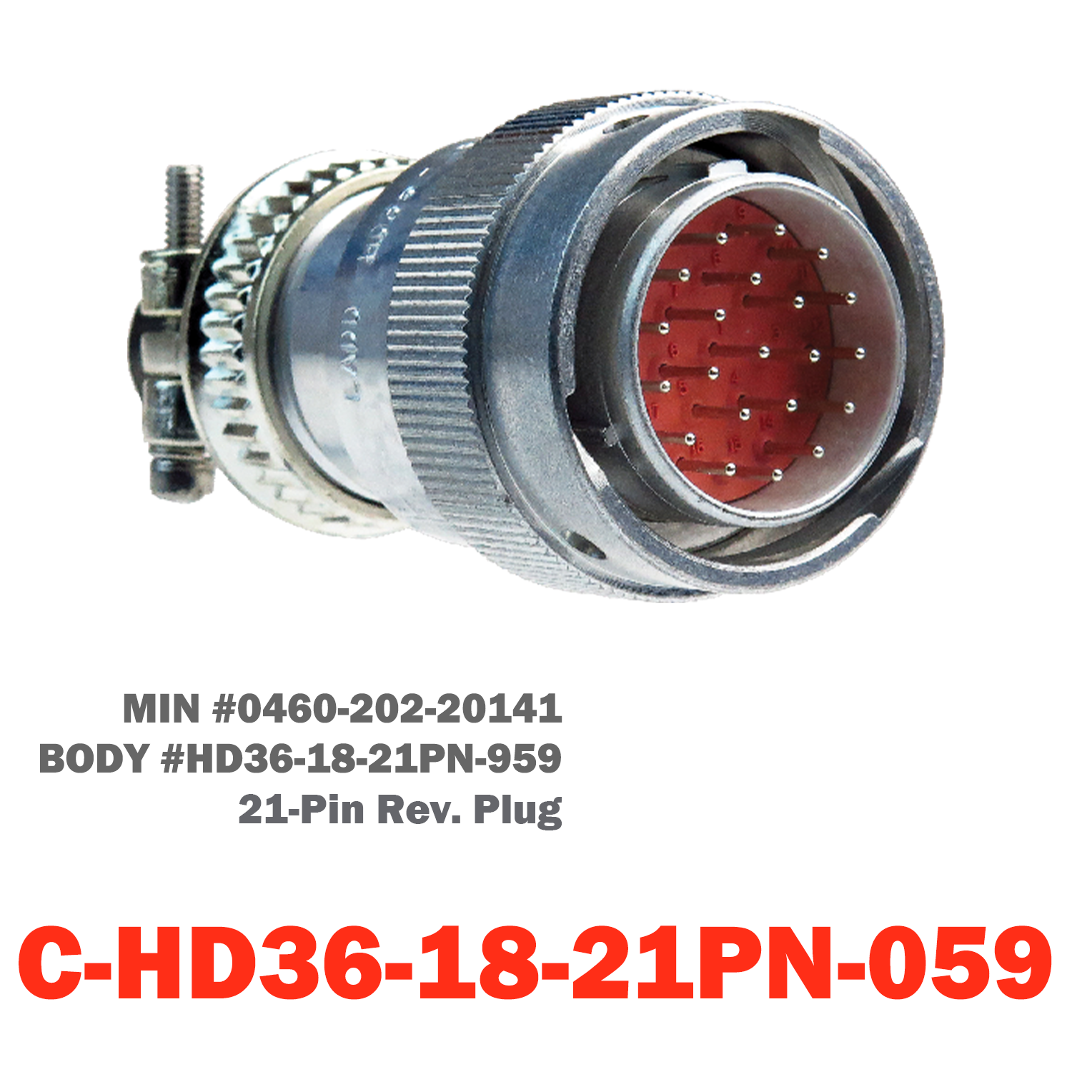 21 Pin Deutsch Plug | C-HD36-18-21PN-059