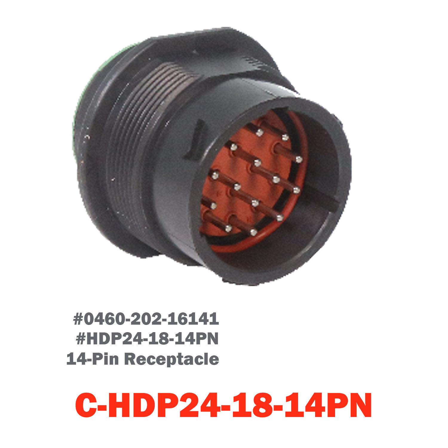 14 Pin Deutsch Receptacle | C-HDP24-18-14PN