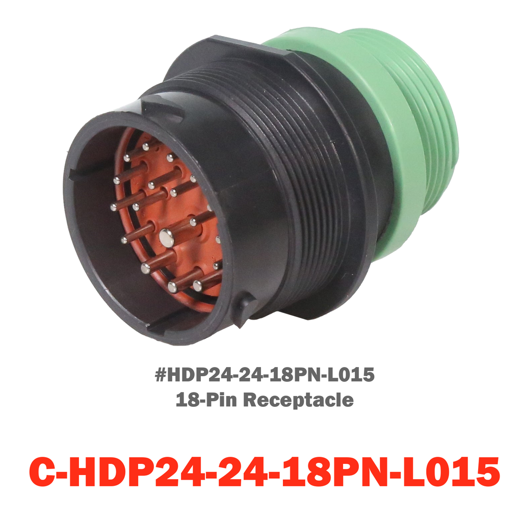 18 Pin Deutsch Receptacle | C-HDP24-24-18PN-L015